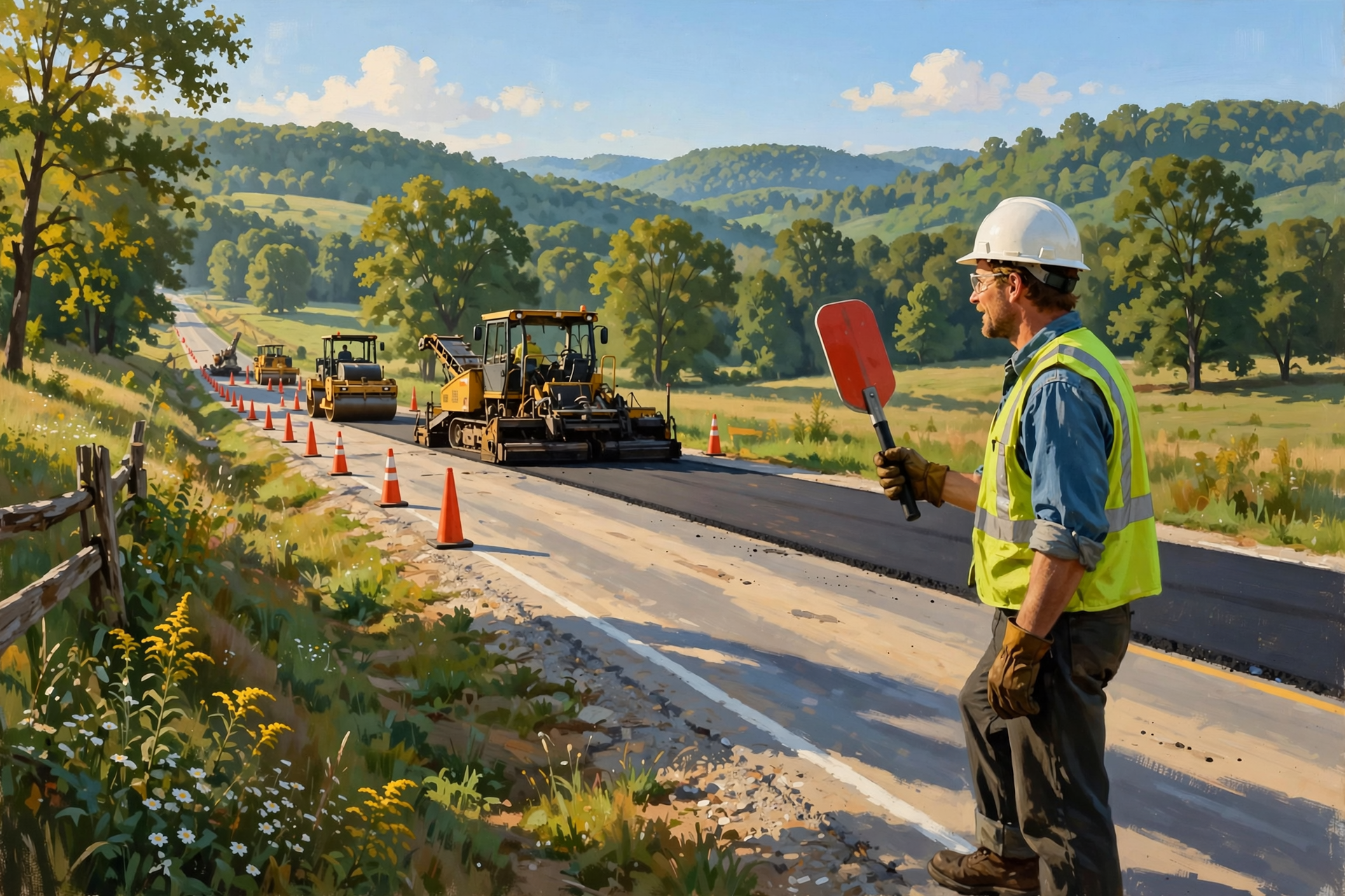 Illustration for 🚧 Flaggers on Four State Roads and Popular Springs Road