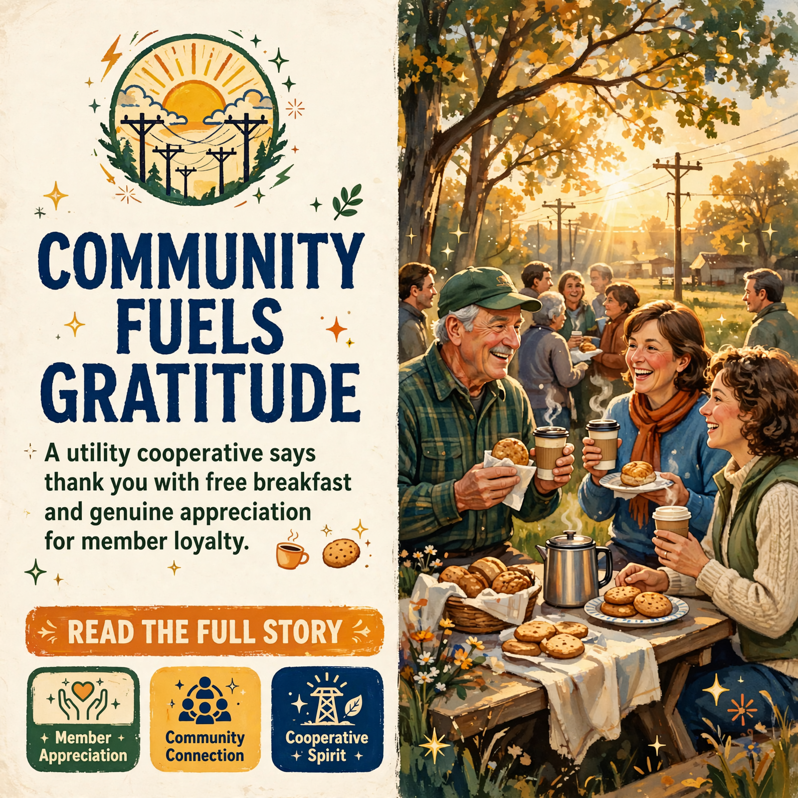 Featured image for "🥓 Free Breakfast and Member Thanks at Sequatchee Valley Electric Cooperative in Dunlap"