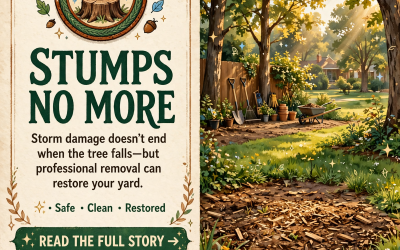 🌳 Storm Damage Solved: How Superior Stump Grinding Cleared the Way for Backyard Recovery in Dunlap