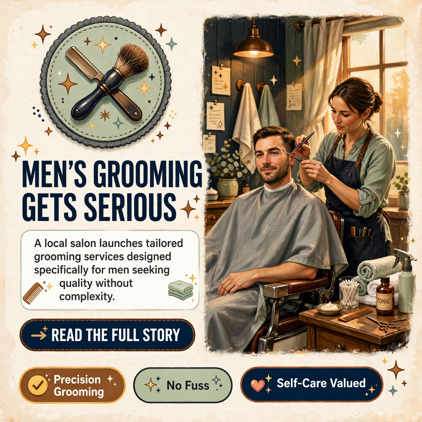 Featured image for "💈 the brow + beauty haus Launches The Gentleman's Collection in Soddy-Daisy"