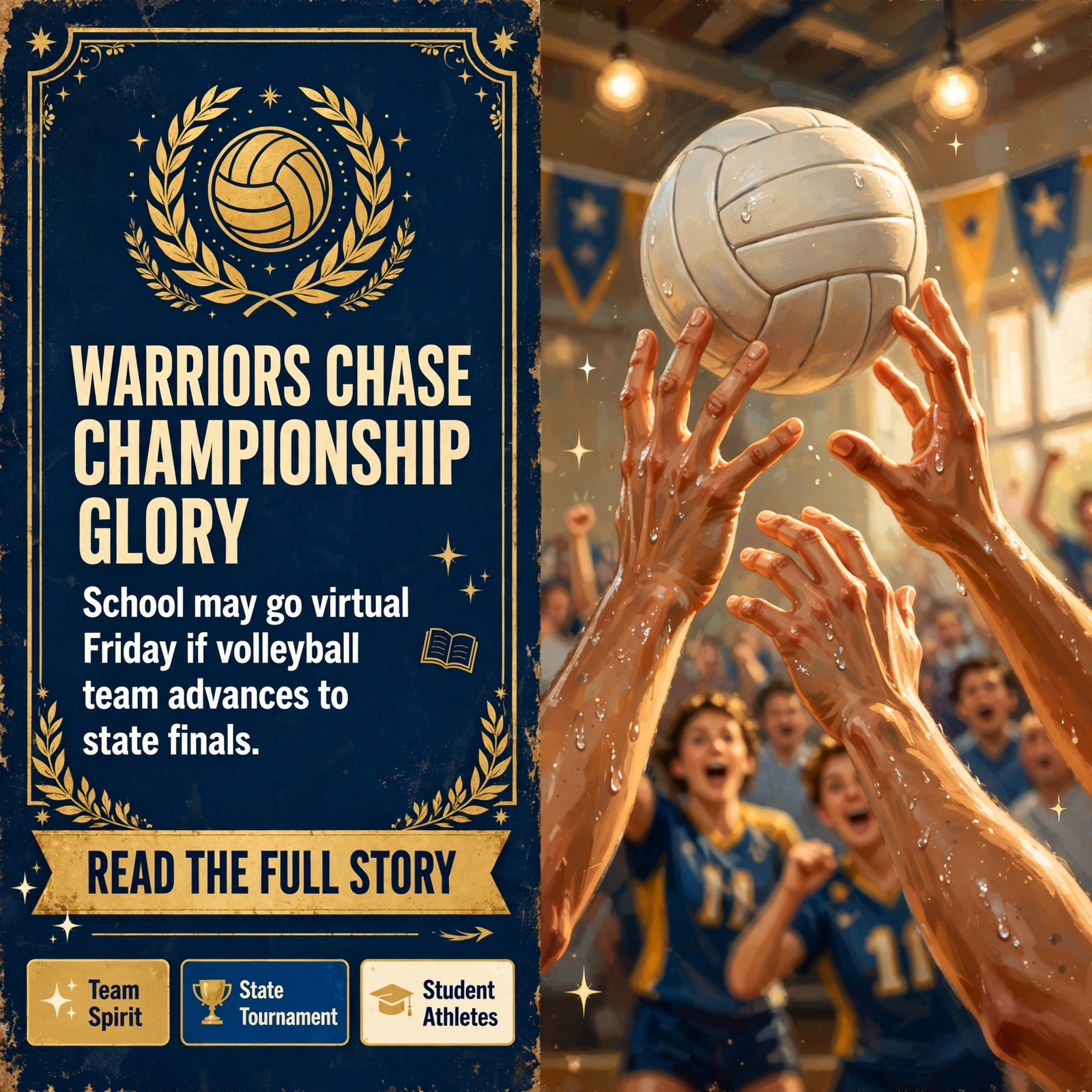 Featured image for "🏐 Bledsoe County High School May Go Virtual Friday if Lady Warriors Reach State Championship"
