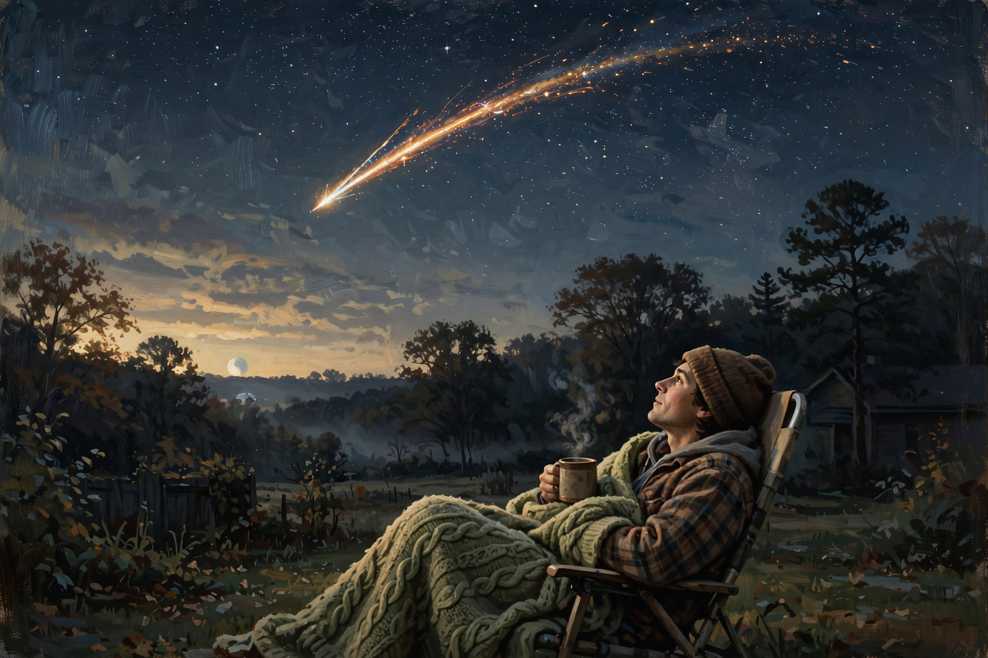 Illustration for π An Early Riser's Treat: Shooting Stars Before Dawn Thursday