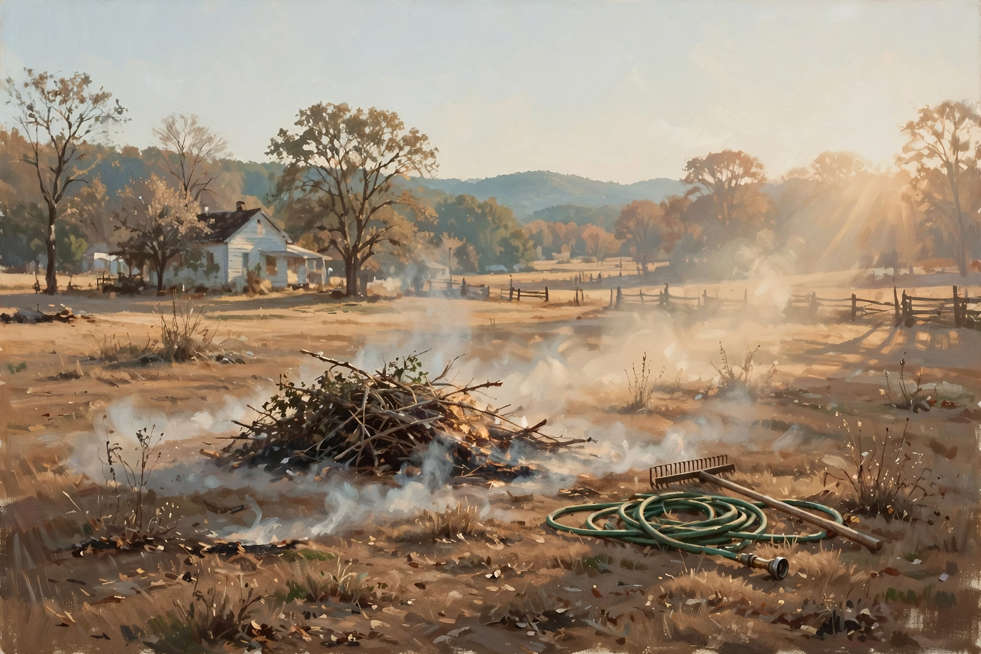 Illustration for π₯ Burn Piles: Pick the Damper Days, and Know a Restriction From a Ban