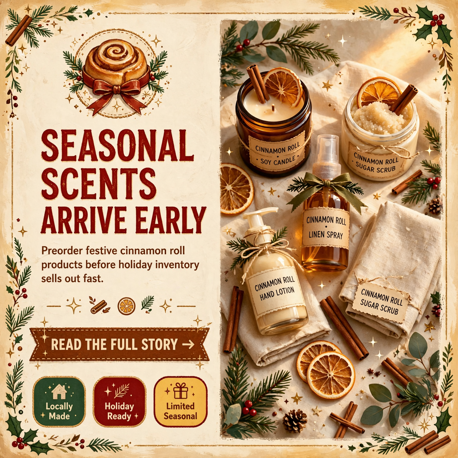 Featured image for "🎄 Volunteer Mama Co Launches Winter & Christmas Seasonal Drop with Cinnamon Roll Preorders"