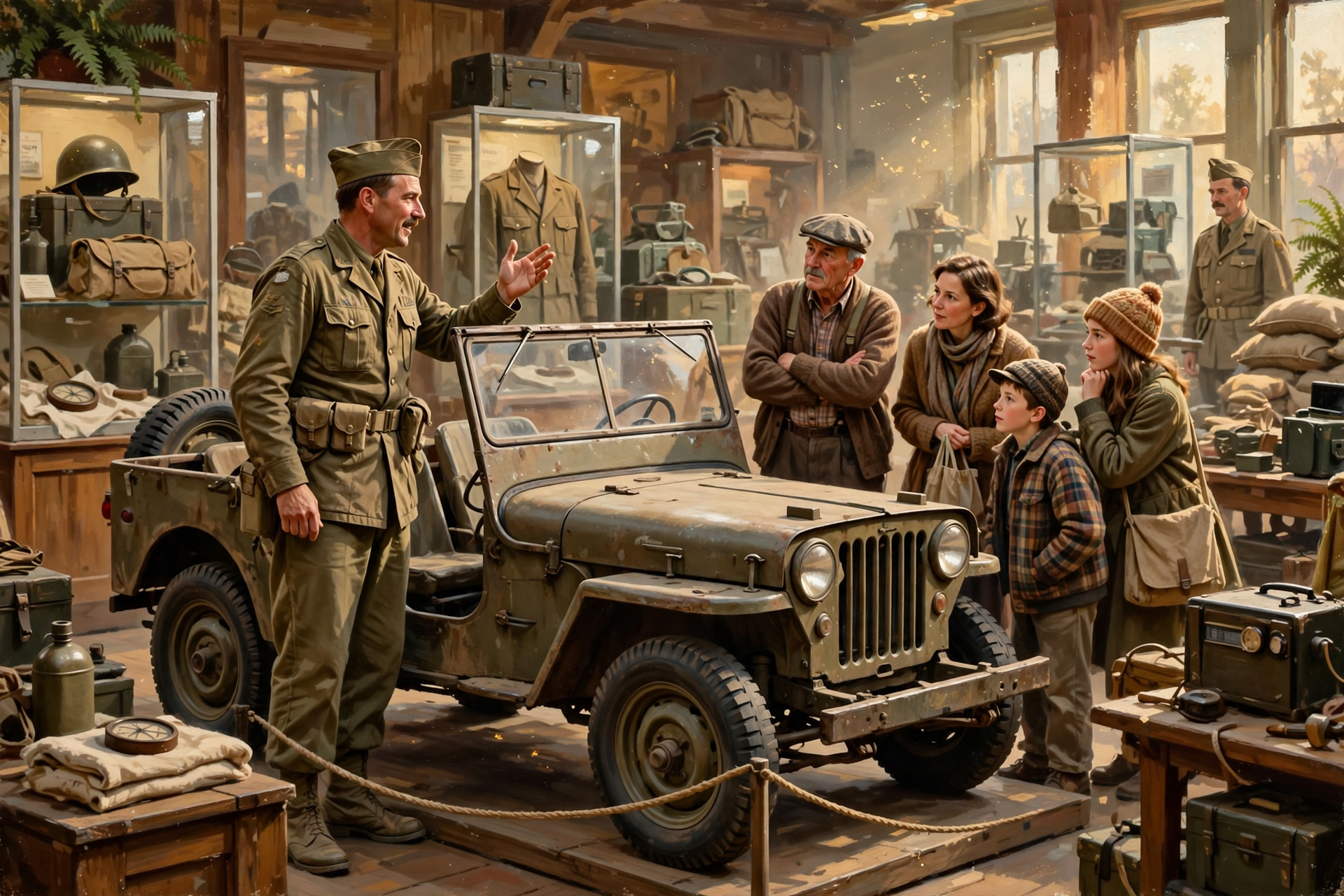 Illustration for 🪖 Meet Reenactors Beside the World's Oldest Jeep at Living History Day in Huntsville