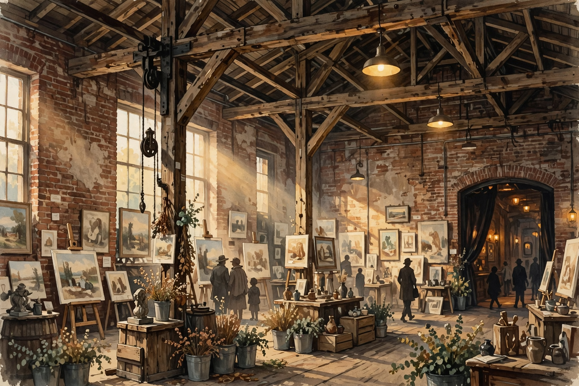 Illustration for 🚂 Wander an Old Freight Depot Turned Art Show at Creative Spark: Destination Unknown in Cleveland