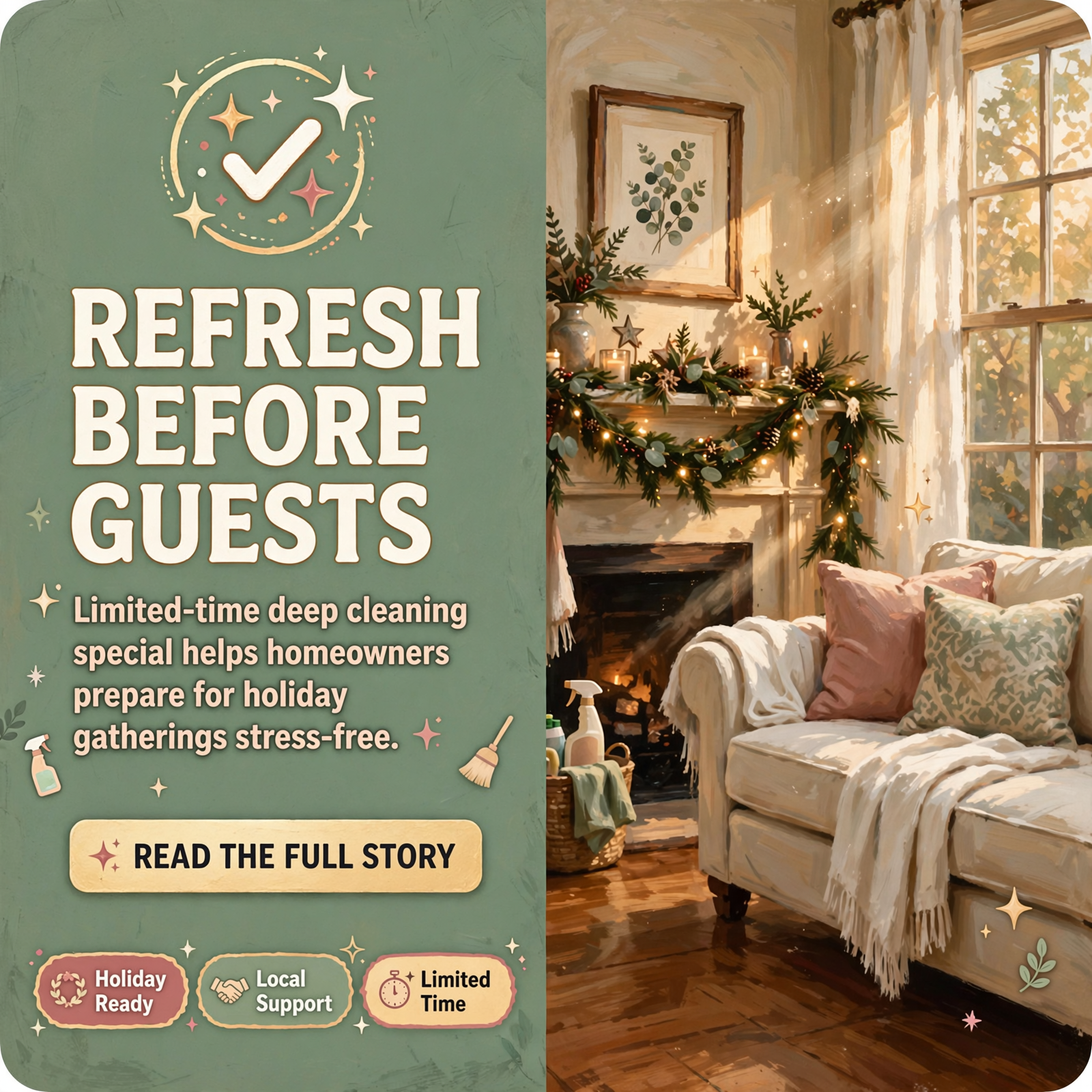 ✨ Made New Cleaning Company Offers Limited-Time Deep Clean Special Before the Holidays — Featured Image Featured image for "✨ Made New Cleaning Company Offers Limited-Time Deep Clean Special Before the Holidays"