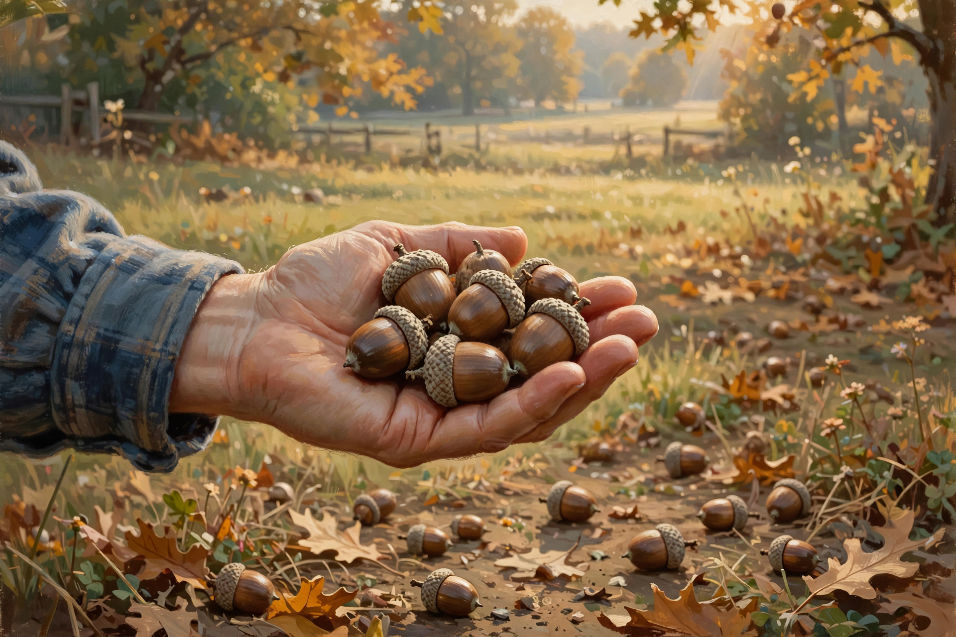 Illustration for 🌰 Pocket Some White Oak Acorns, Spare the Goldenrod, Check the Frost Clock, a Firmer Calf Market and a Nov. 9 Loan Date — Your Farm & Garden Report