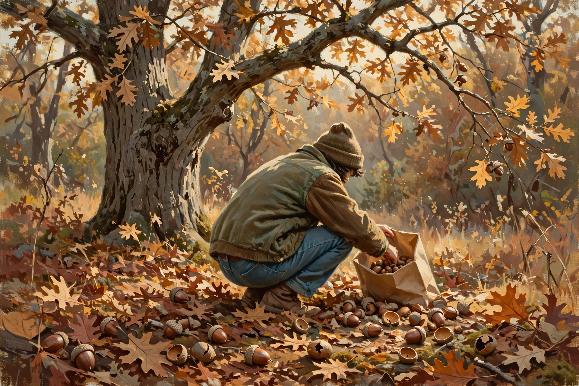 Illustration for 🌰 The Acorns in Your Yard Could Grow Tomorrow's Forest: White Oak Collection Runs Through Nov. 15