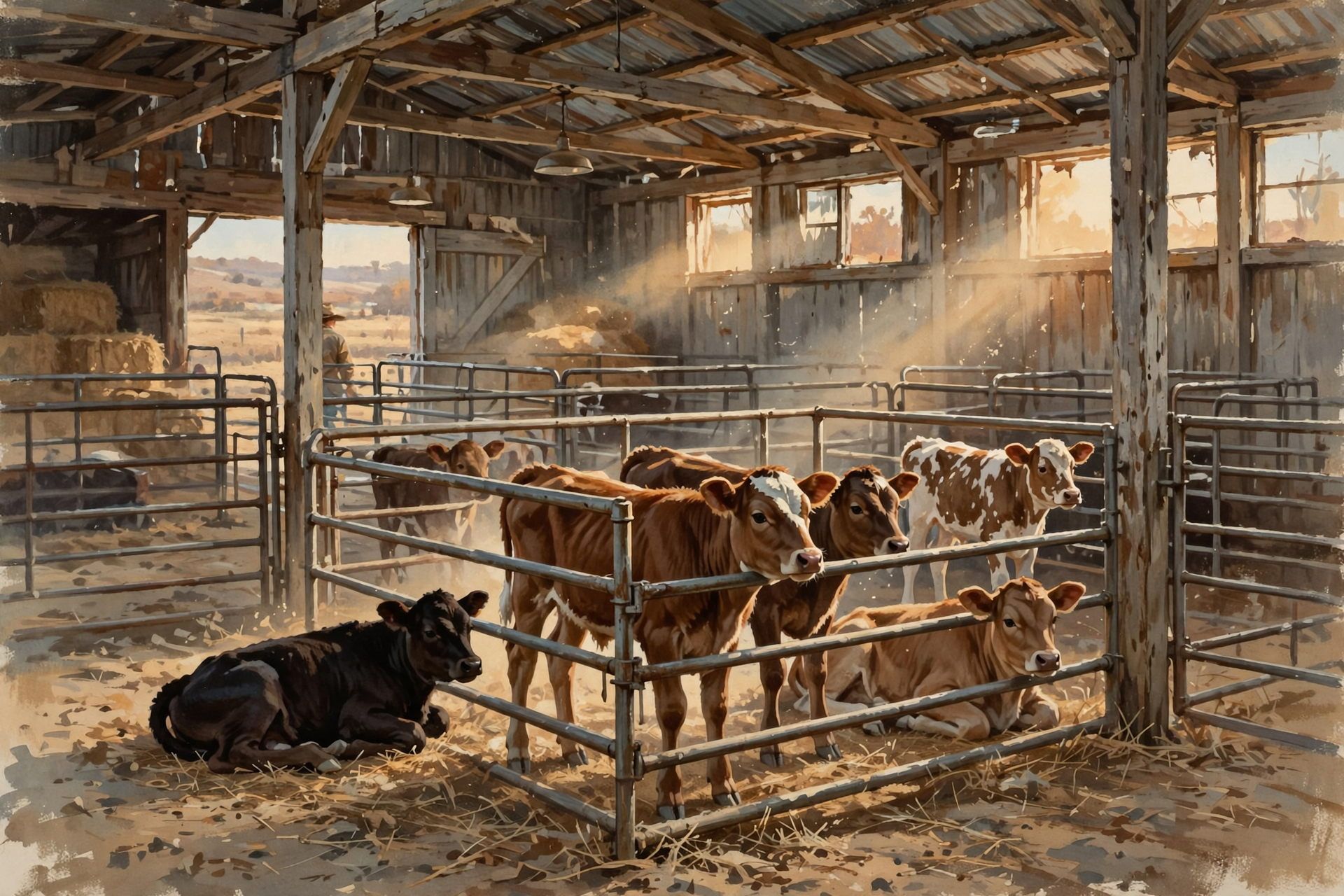 Illustration for 🐄 Sale Barn Check: Calves Firmed Up, Pastures Still Thirsty