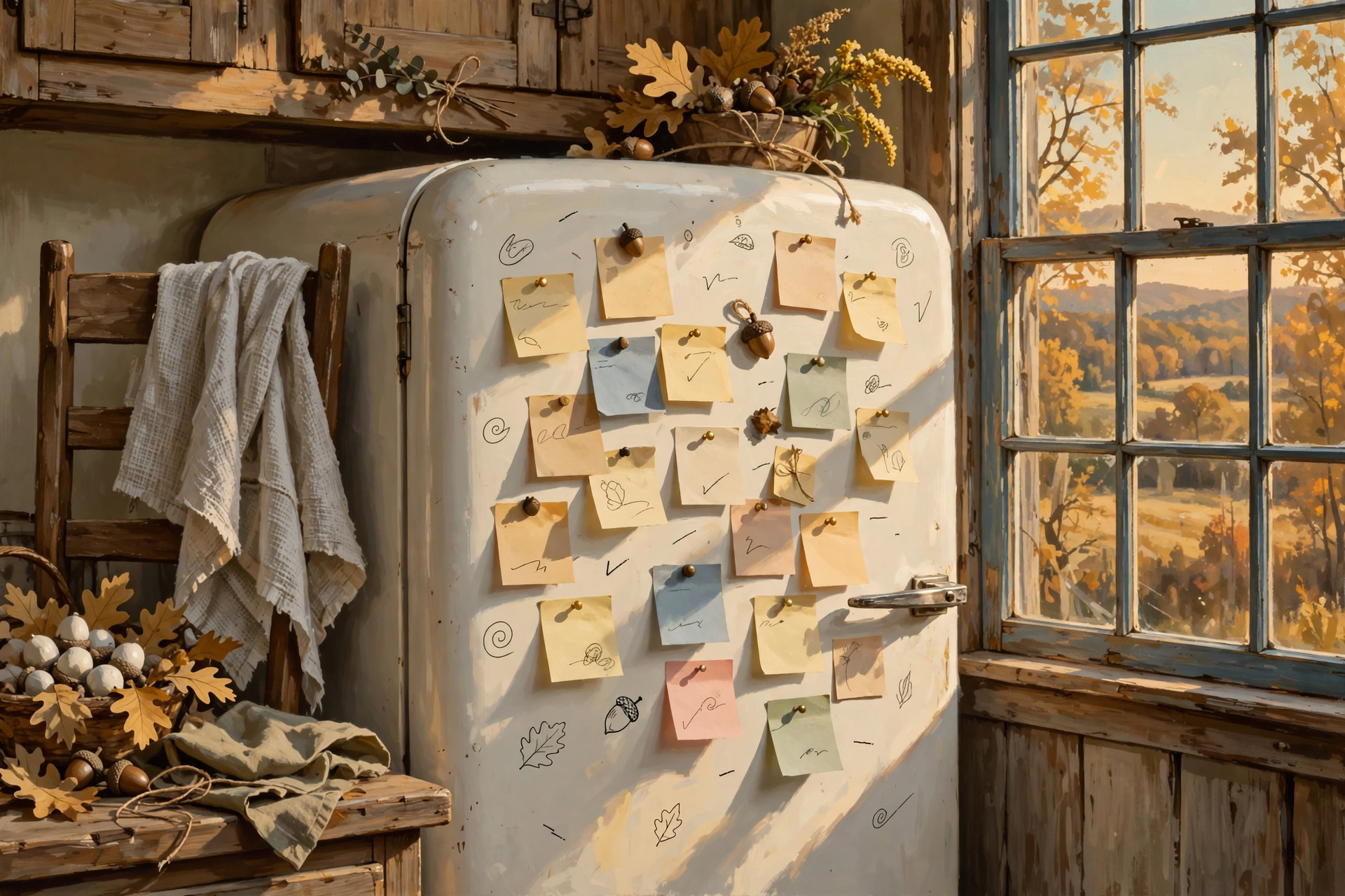 Illustration for 📌 Sticky Notes for the Fridge