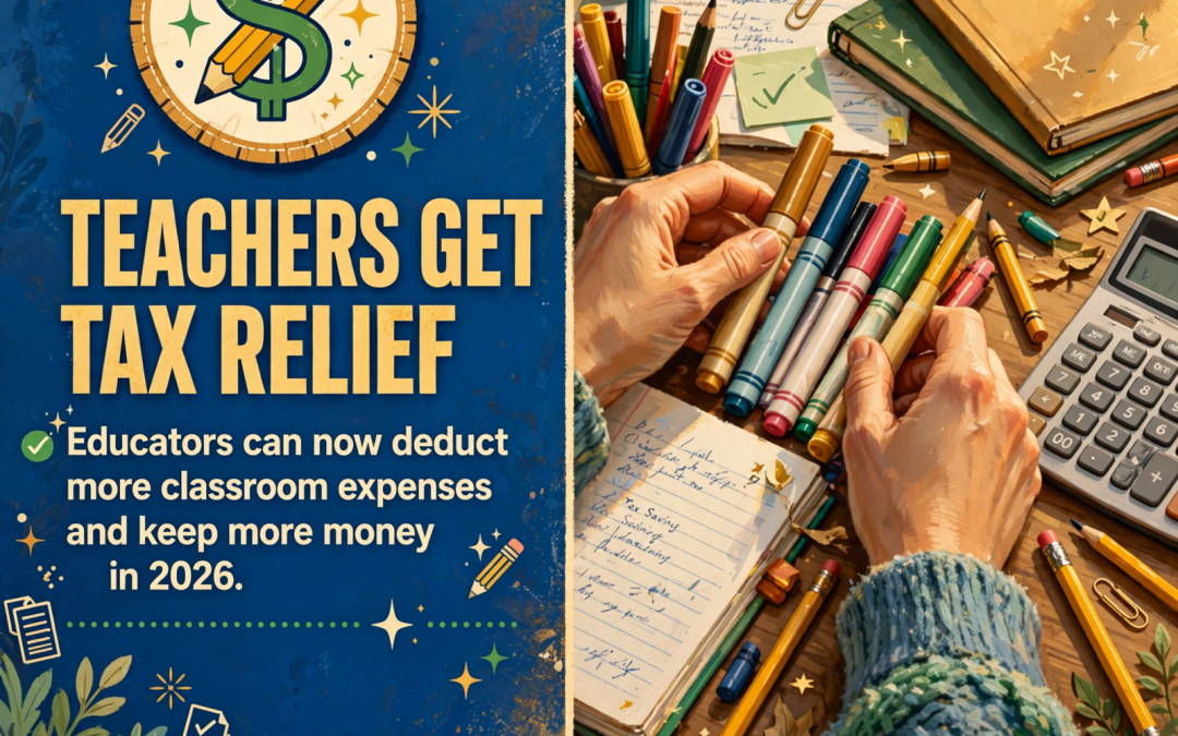 📚 K-12 Educators Now Have Expanded Tax Deduction Options for 2026 Classroom Expenses
