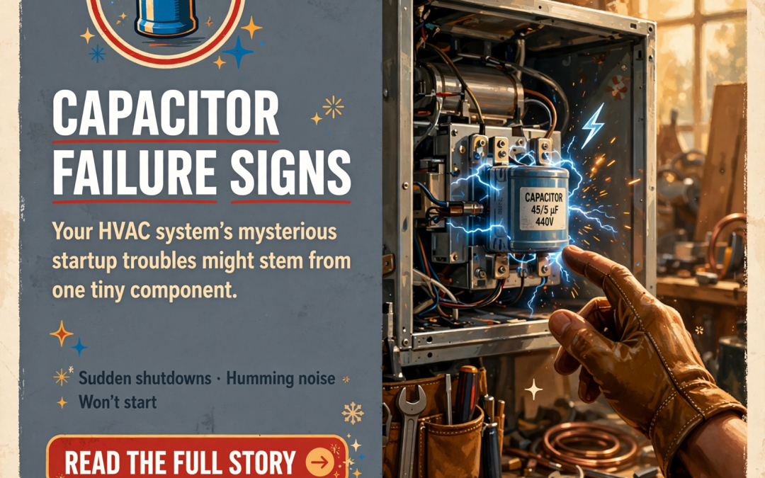 🛠️ Is Your HVAC System Struggling to Start? A Failing Capacitor Might Be Why