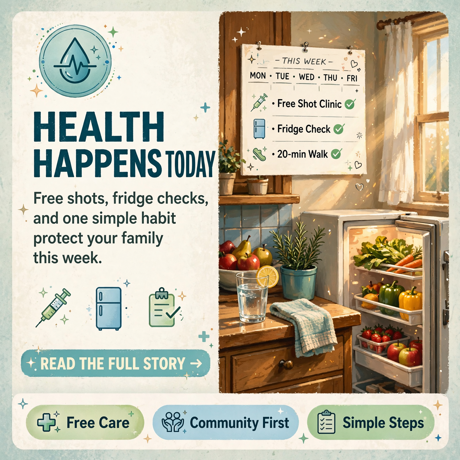 Featured image for "🩺 Free Flu Shots Until 4 Today, a Fridge Check for Hot Dogs and Sausage, and a Call for Blood Donors: Your Healthy Valley Report"