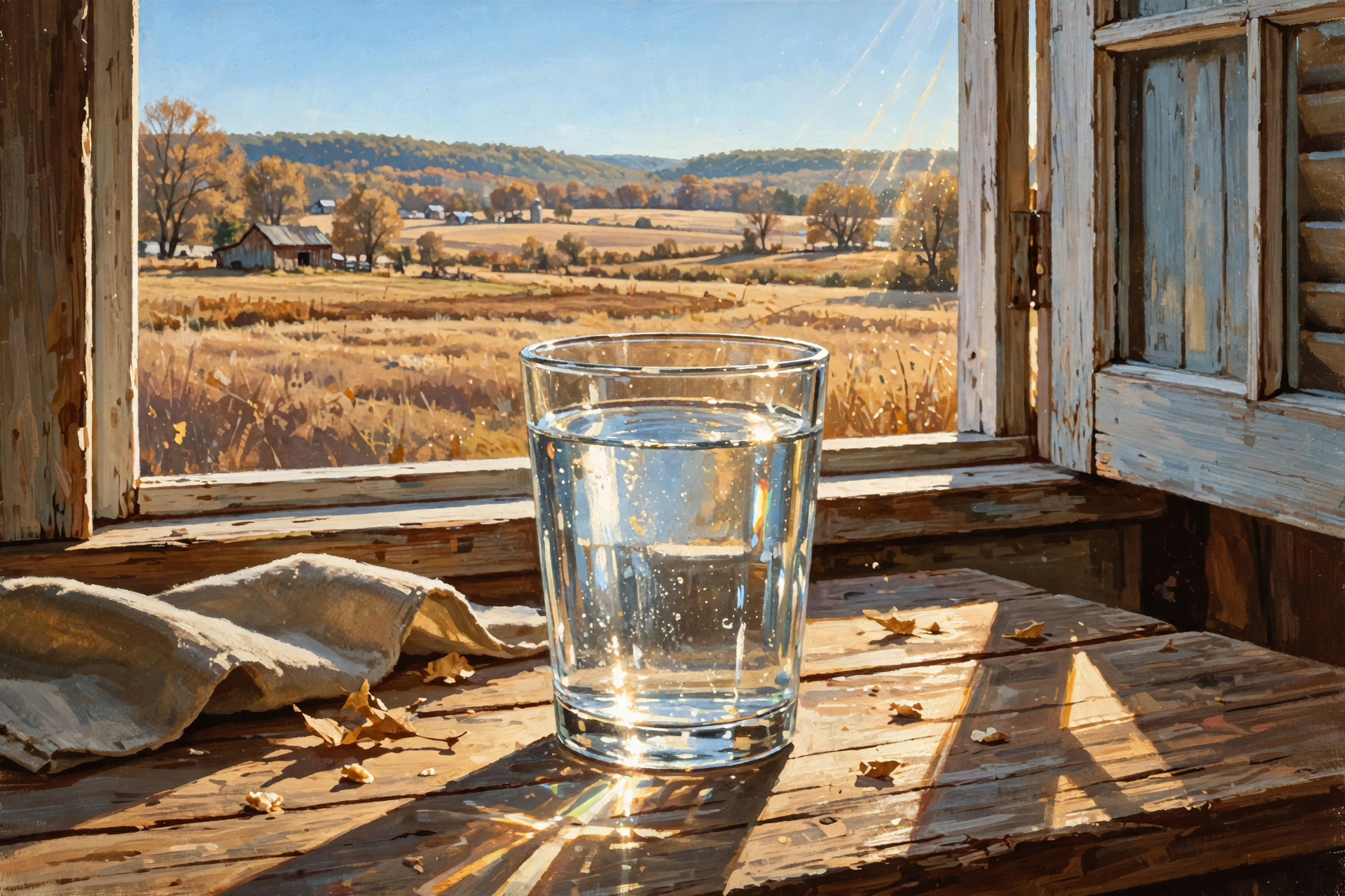 Illustration for 💧 Sunny, Dry Week Ahead: Keep the Water Glass Full