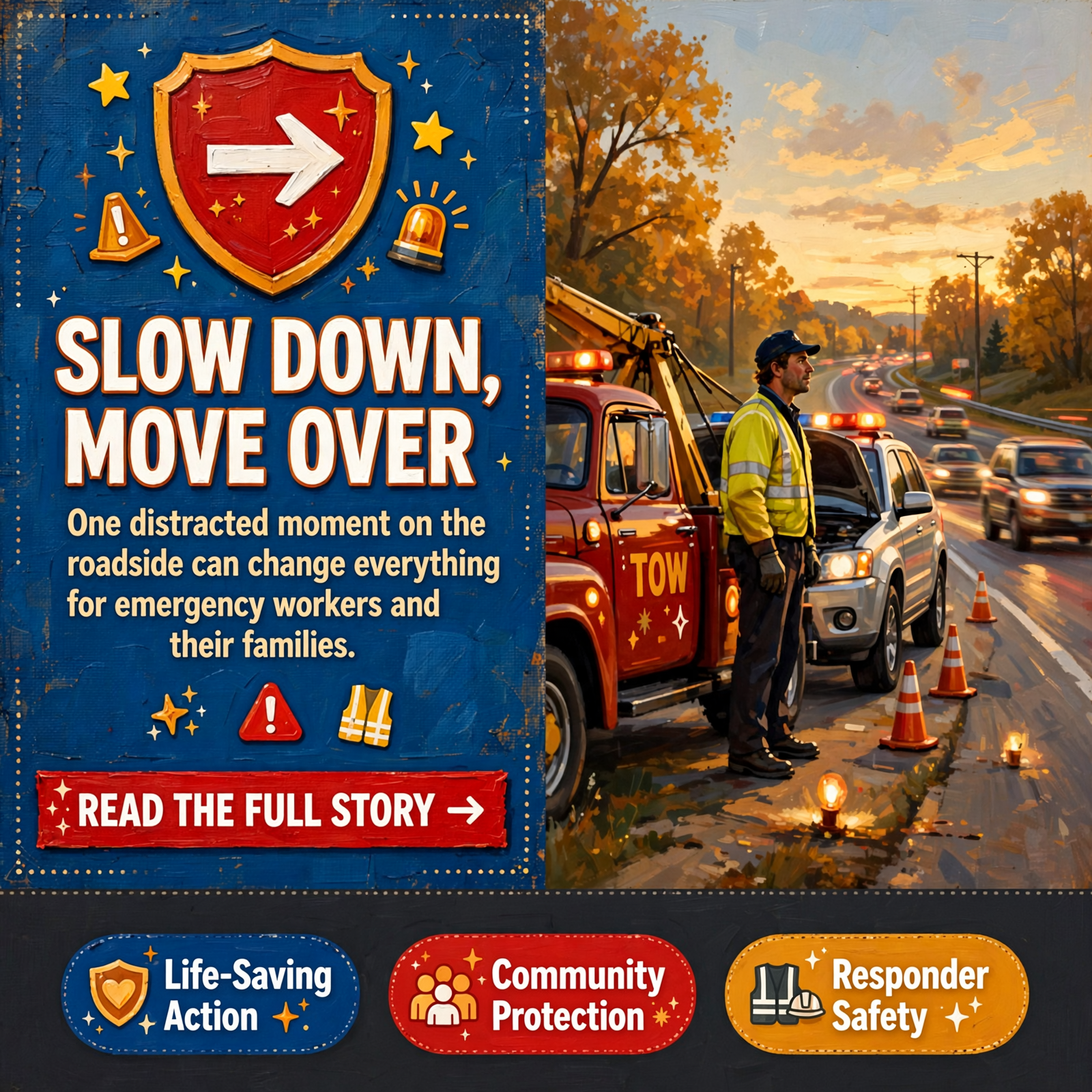 Featured image for "🚨 Roadside Safety Reminder: Slow Down, Move Over, Save a Life"
