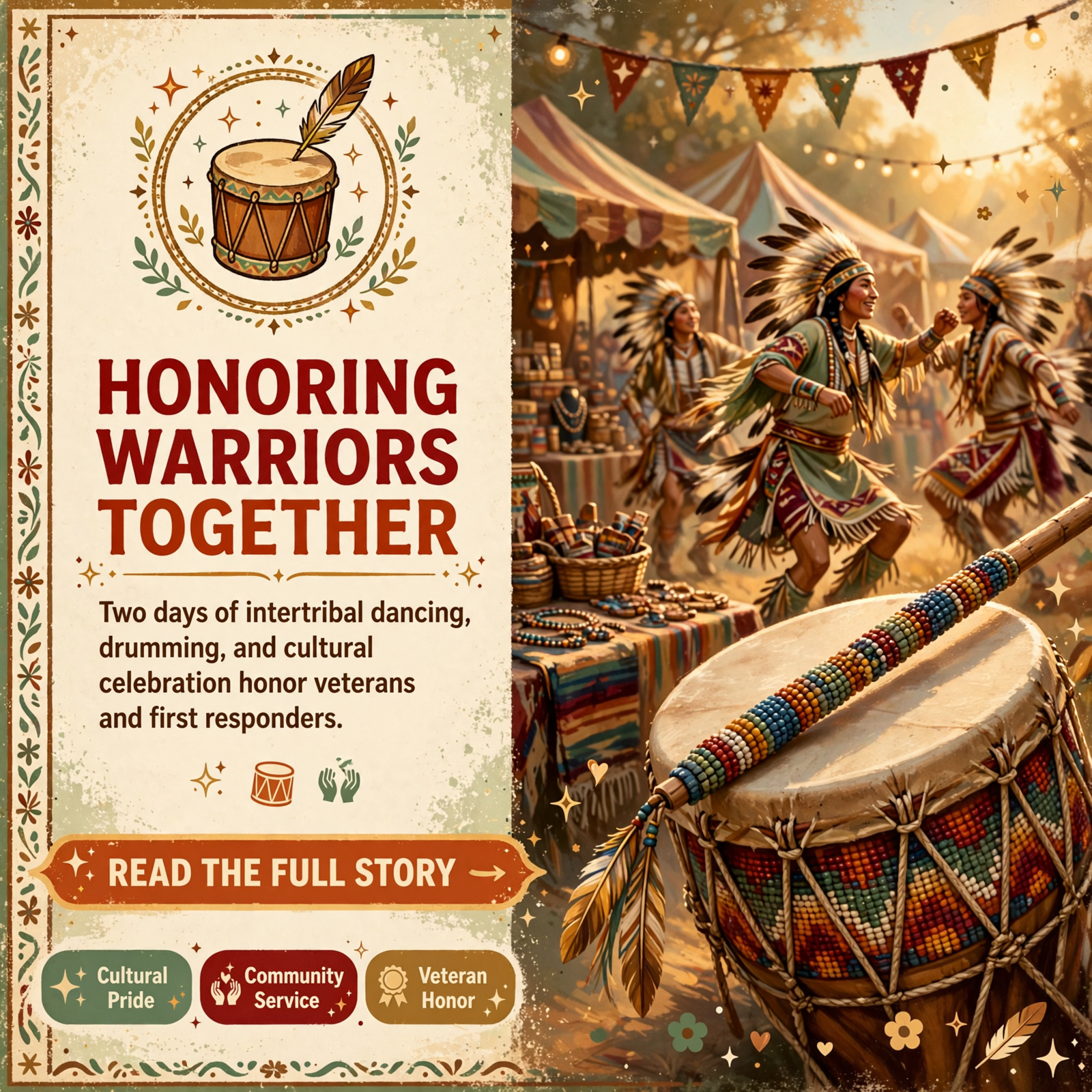 Featured image for "🎭 Spirit of the Veteran and Warrior Pow Wow Comes to Evensville in November"