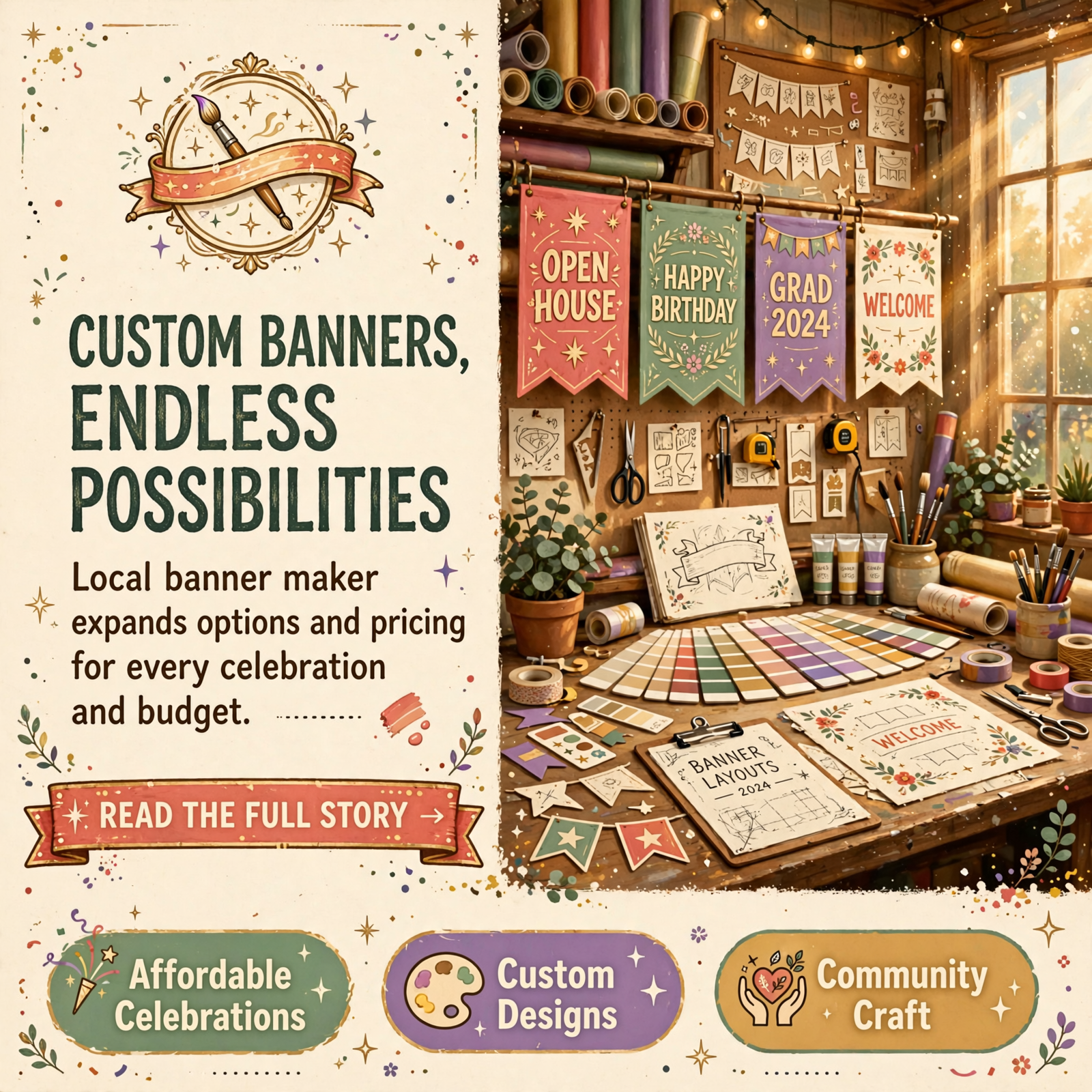 Featured image for "🎨 Cam's Customs Expands Banner Options and Pricing in Dunlap"