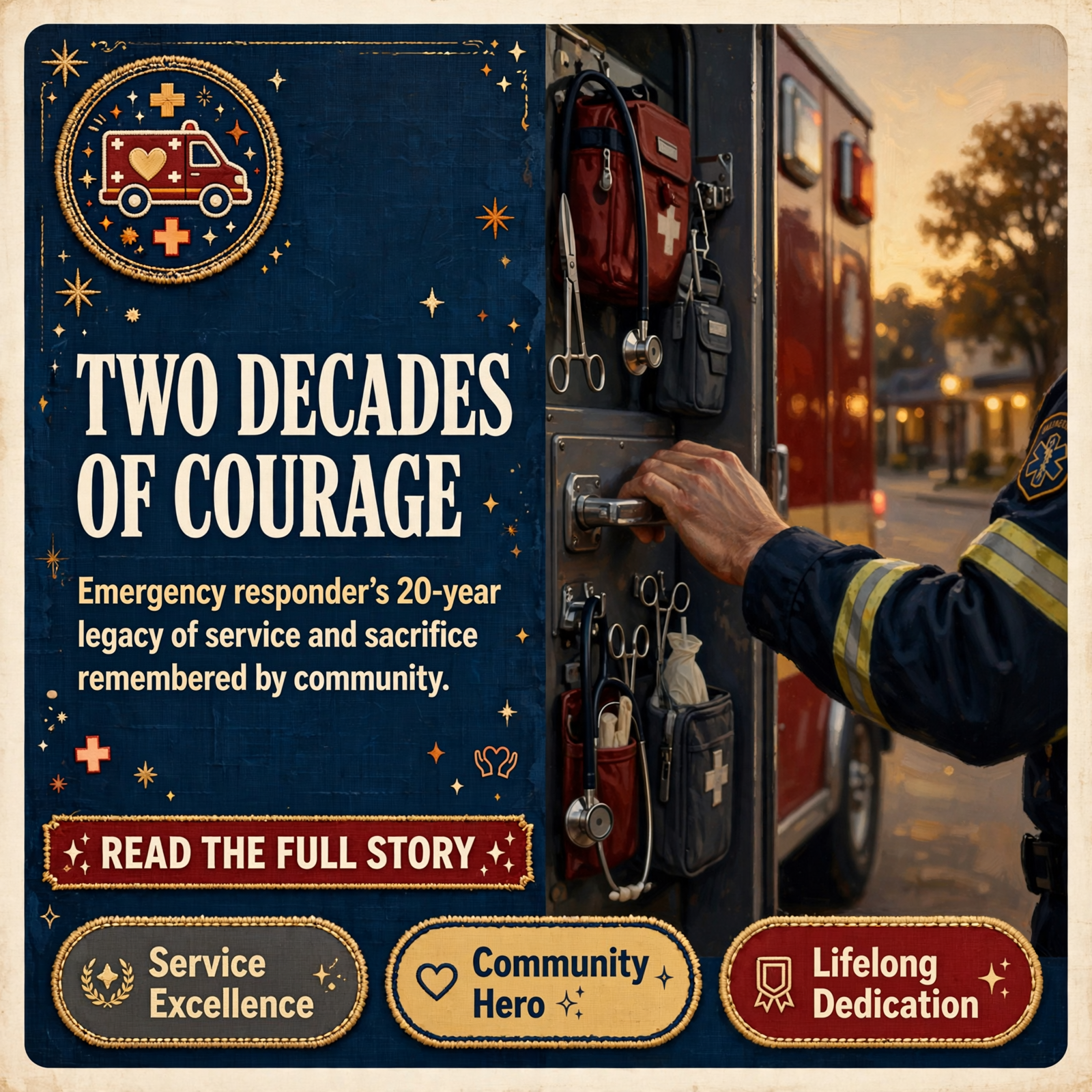 Featured image for "💙 Bledsoe County EMS Honors 20 Years of Service from AEMT Ryan Angel"