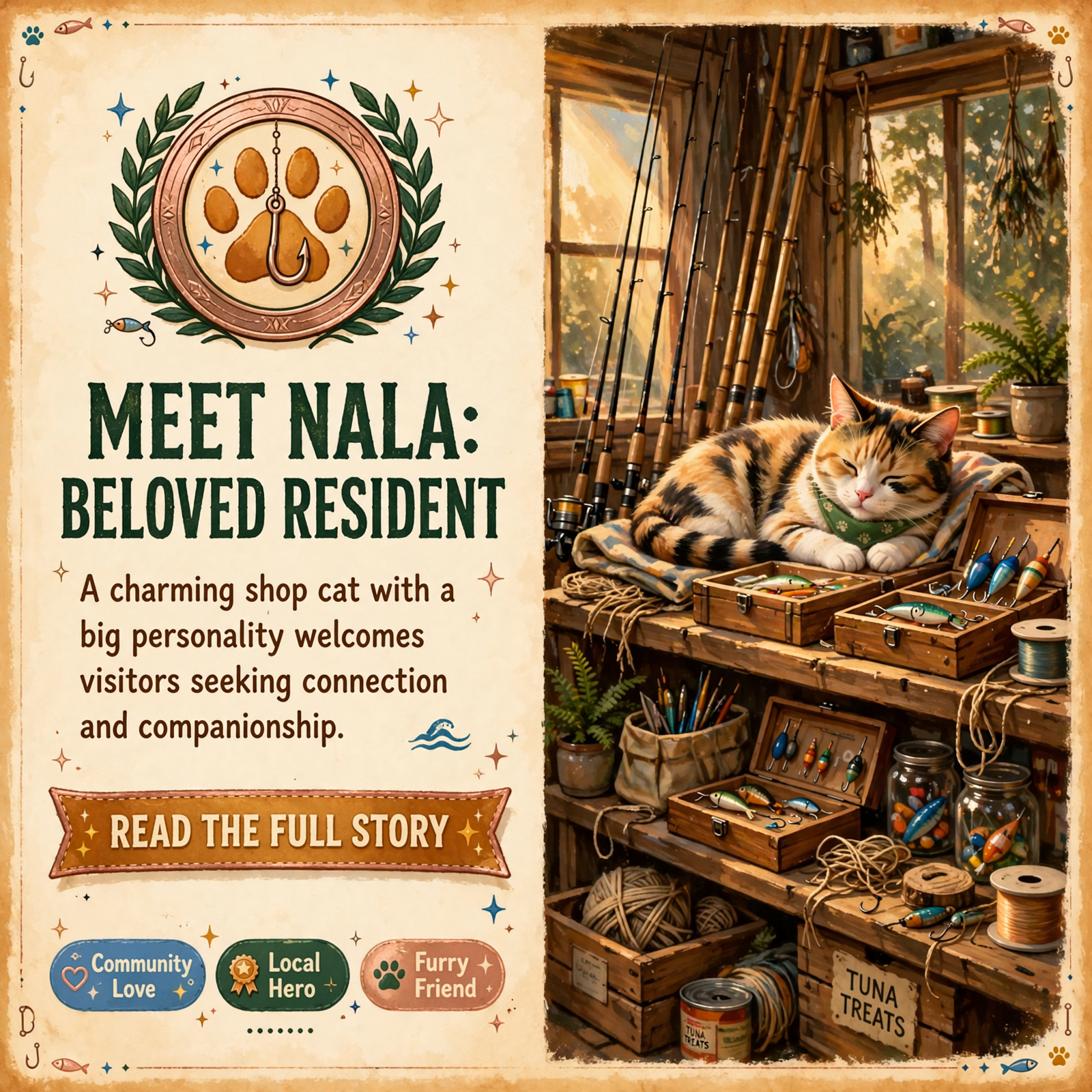 ๐ฑ Meet Nala: The Beloved Cat of Jack’s Bait & Tackle Shop in Chattanooga โ Featured Image Featured image for "๐ฑ Meet Nala: The Beloved Cat of Jack's Bait & Tackle Shop in Chattanooga"