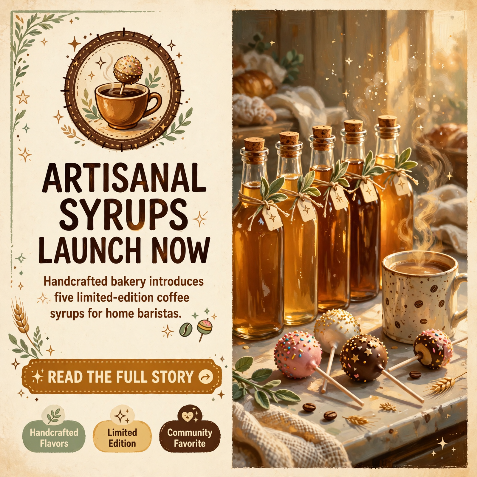 🍰 Cake Pops By Chelsey Adds Limited Coffee Syrups to Menu — Featured Image Featured image for "🍰 Cake Pops By Chelsey Adds Limited Coffee Syrups to Menu"