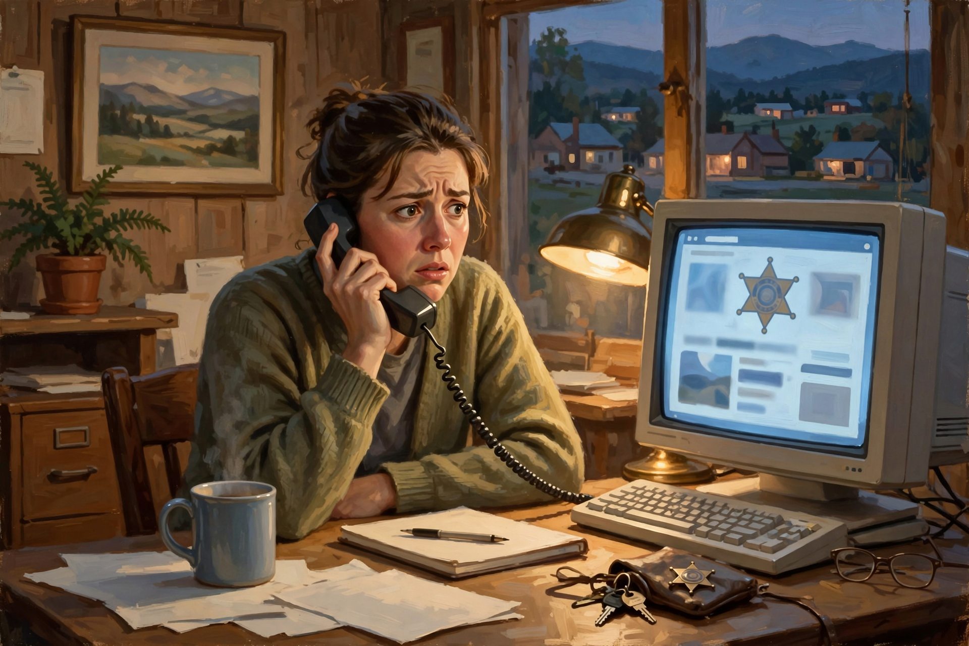 Illustration for 📞 The Sheriff's Voice That Wasn't His