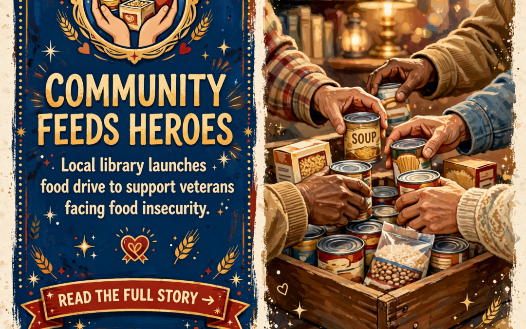🎖️ Burritt Memorial Library Hosts Food Drive to Support Local Veterans in Spencer