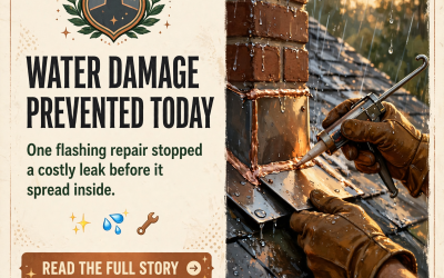 🏠 Chimney Flashing Repair Stops Water Damage at Local Home
