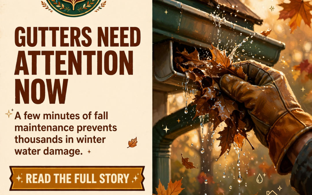 π Fall Home Maintenance: Check Your Gutters & Drainage Before Rain Season