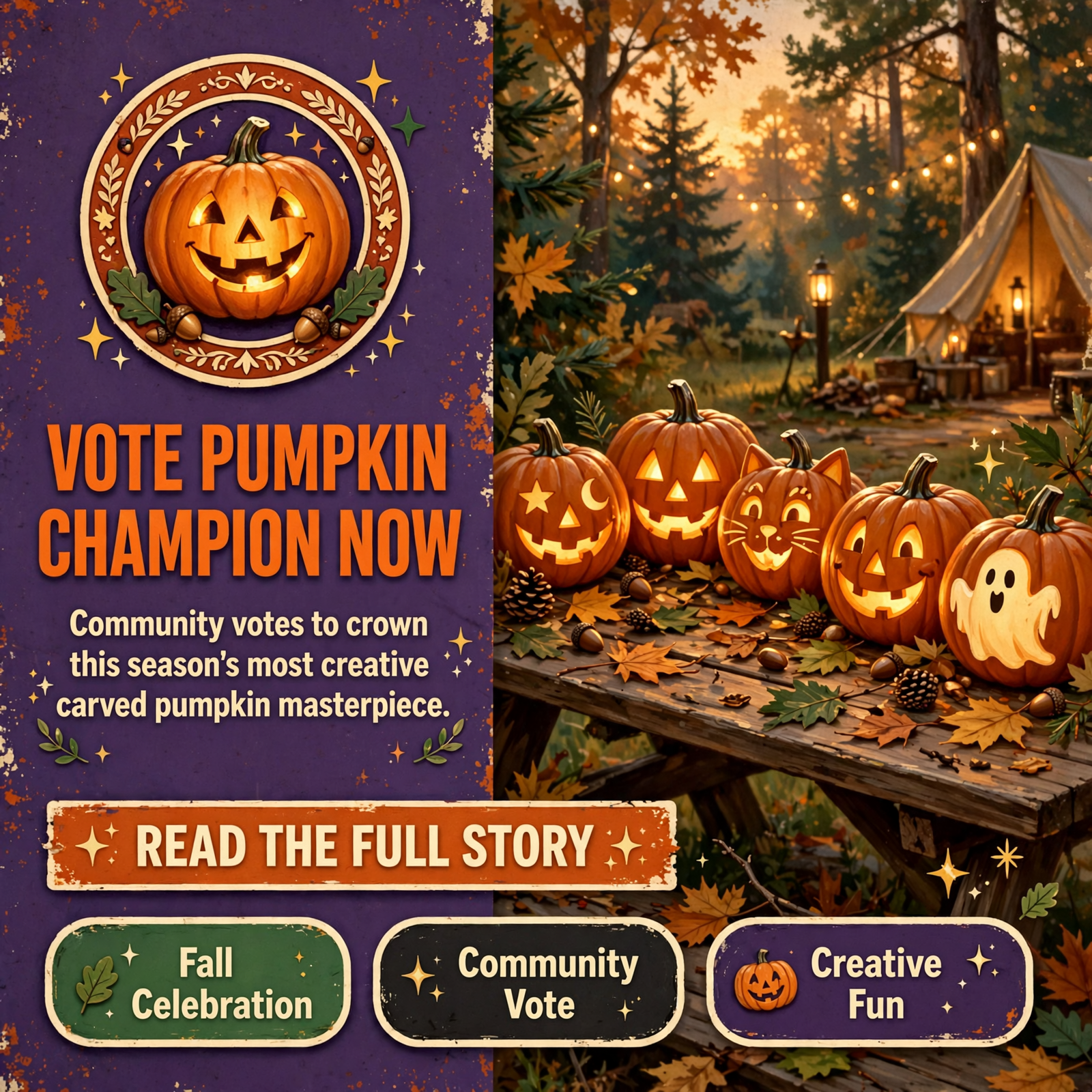 Vote for Mountain Glen’s Pumpkin Carving Champion in Pikeville ππ» β Featured Image Featured image for "Vote for Mountain Glen's Pumpkin Carving Champion in Pikeville ππ»"