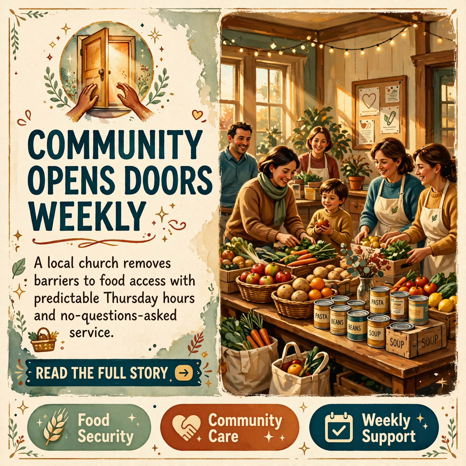 Featured image for "🍽️ Weekly Food Pantry Opens at Clarks Chapel Church of God in Spencer"