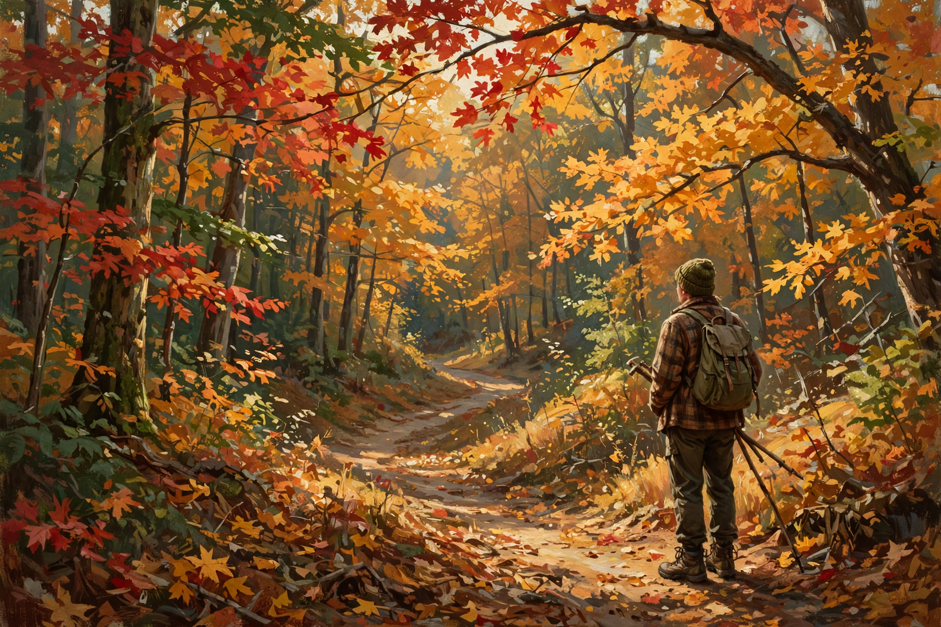 Illustration for 🍂 Walk to Hidden Three Forks Lake for the Last Big Color of October
