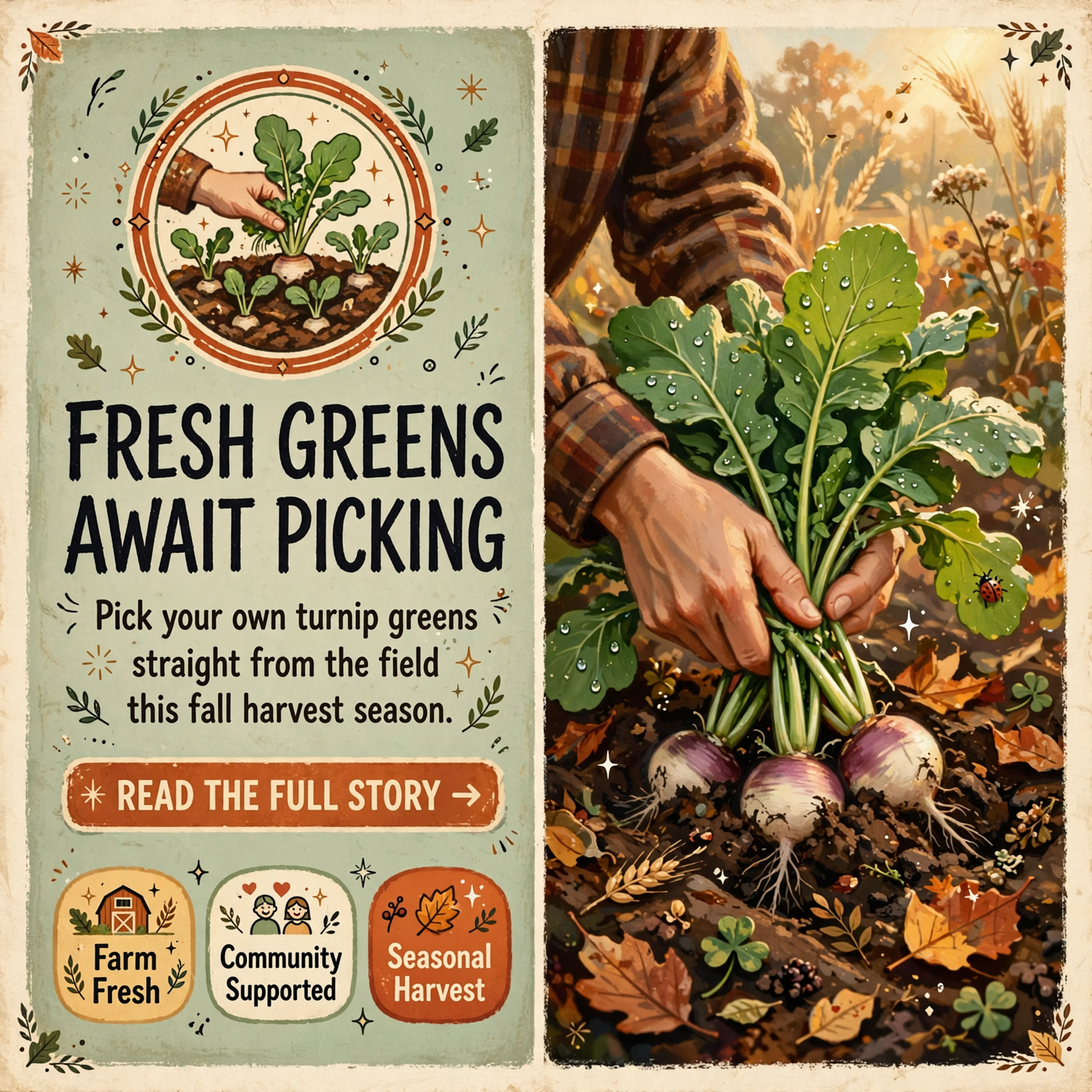 Featured image for "🥬 U-Pick Turnip Greens Now Ready at Gary Swafford Farms in Pikeville"