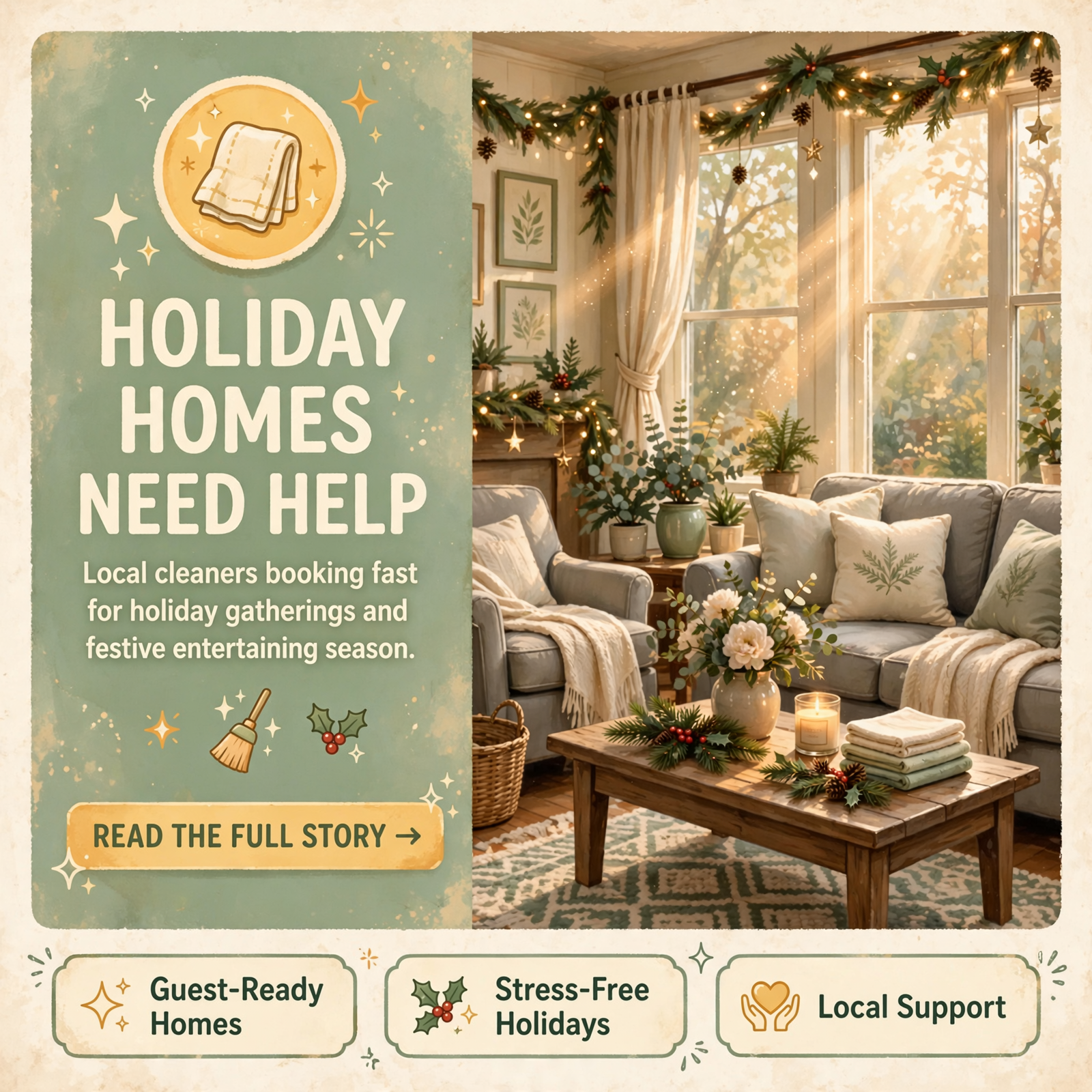 Featured image for "🧼 Premier Property Cleaners Booking Holiday Cleaning Slots in Cleveland"