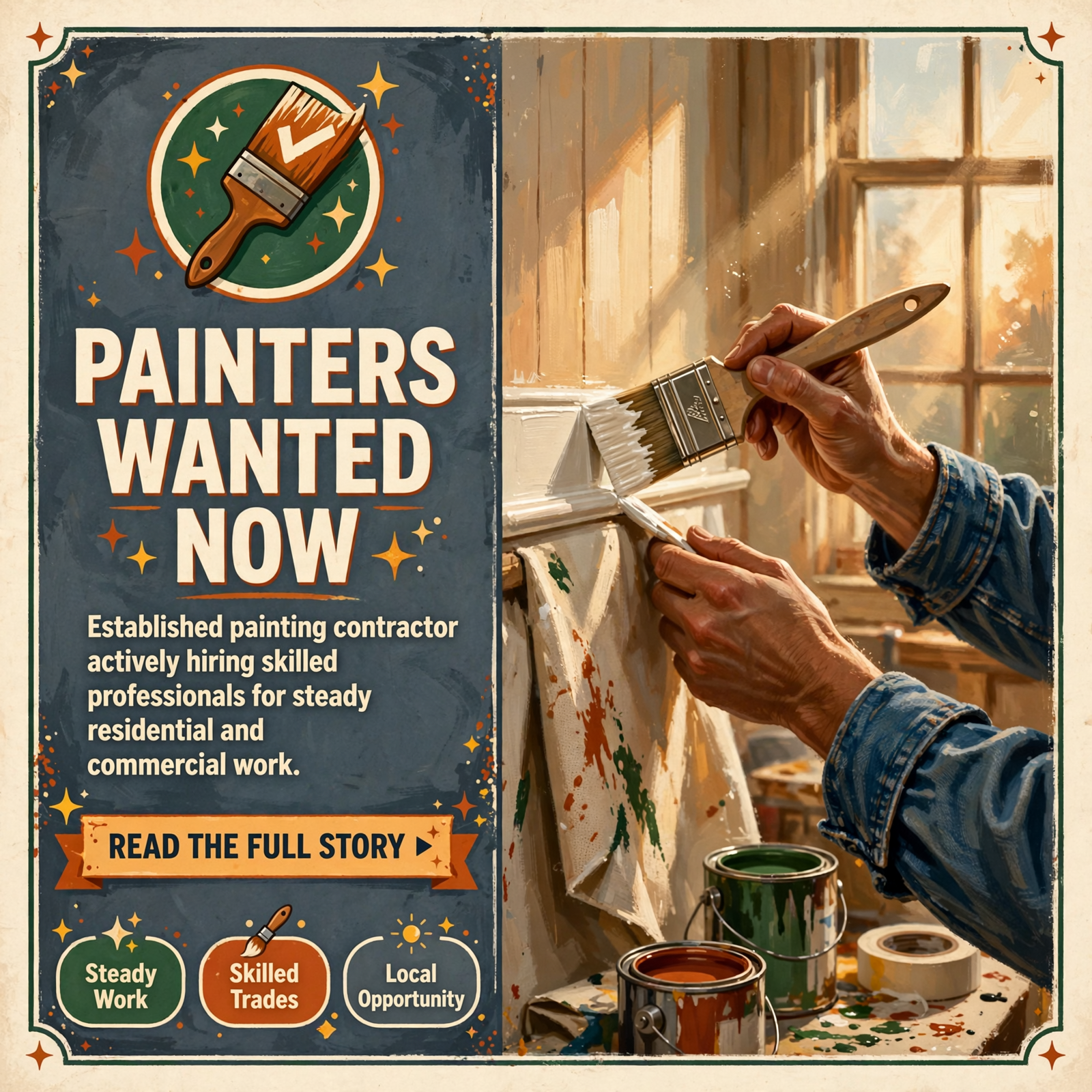 🎨 Precision Pro Painting Seeks Experienced Painters for Upper Cumberland Projects — Featured Image Featured image for "🎨 Precision Pro Painting Seeks Experienced Painters for Upper Cumberland Projects"
