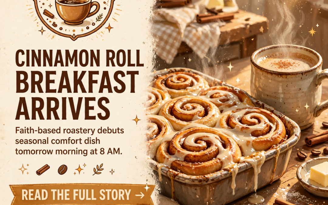 ☕ Cinnamon Roll Breakfast Casserole Coming Tomorrow at Good News Roasters