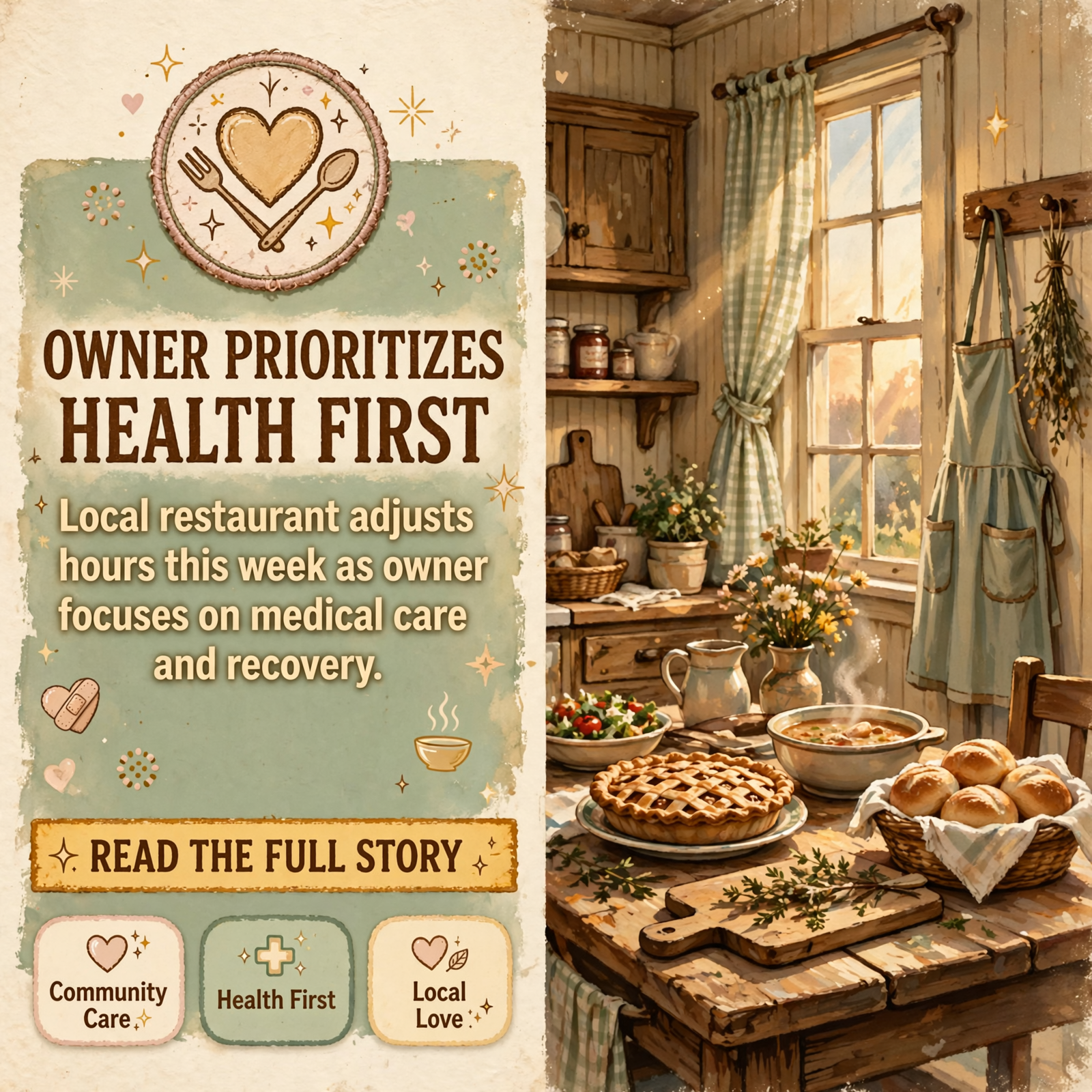 Featured image for "🏪 Table to Grace Country Store Adjusts Hours This Week for Medical Care"