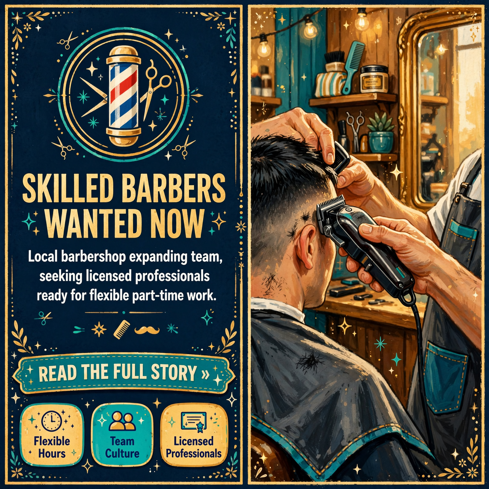 Featured image for "✂️ The Man Cave Barbershop in Dunlap Now Hiring Licensed Barbers and Cosmetologists"
