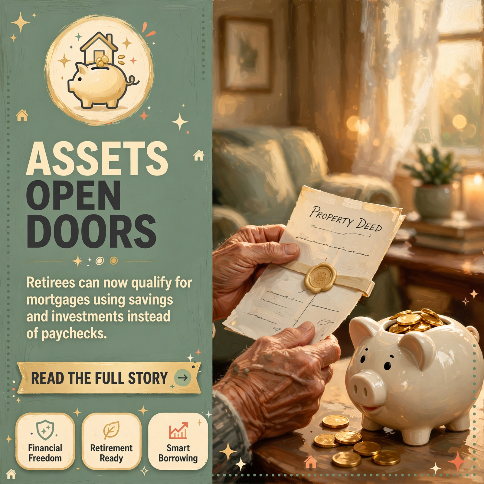 π‘ Retired and Ready to Buy? Asset-Based Mortgage Programs May Open New Doors β Featured Image Featured image for "π‘ Retired and Ready to Buy? Asset-Based Mortgage Programs May Open New Doors"
