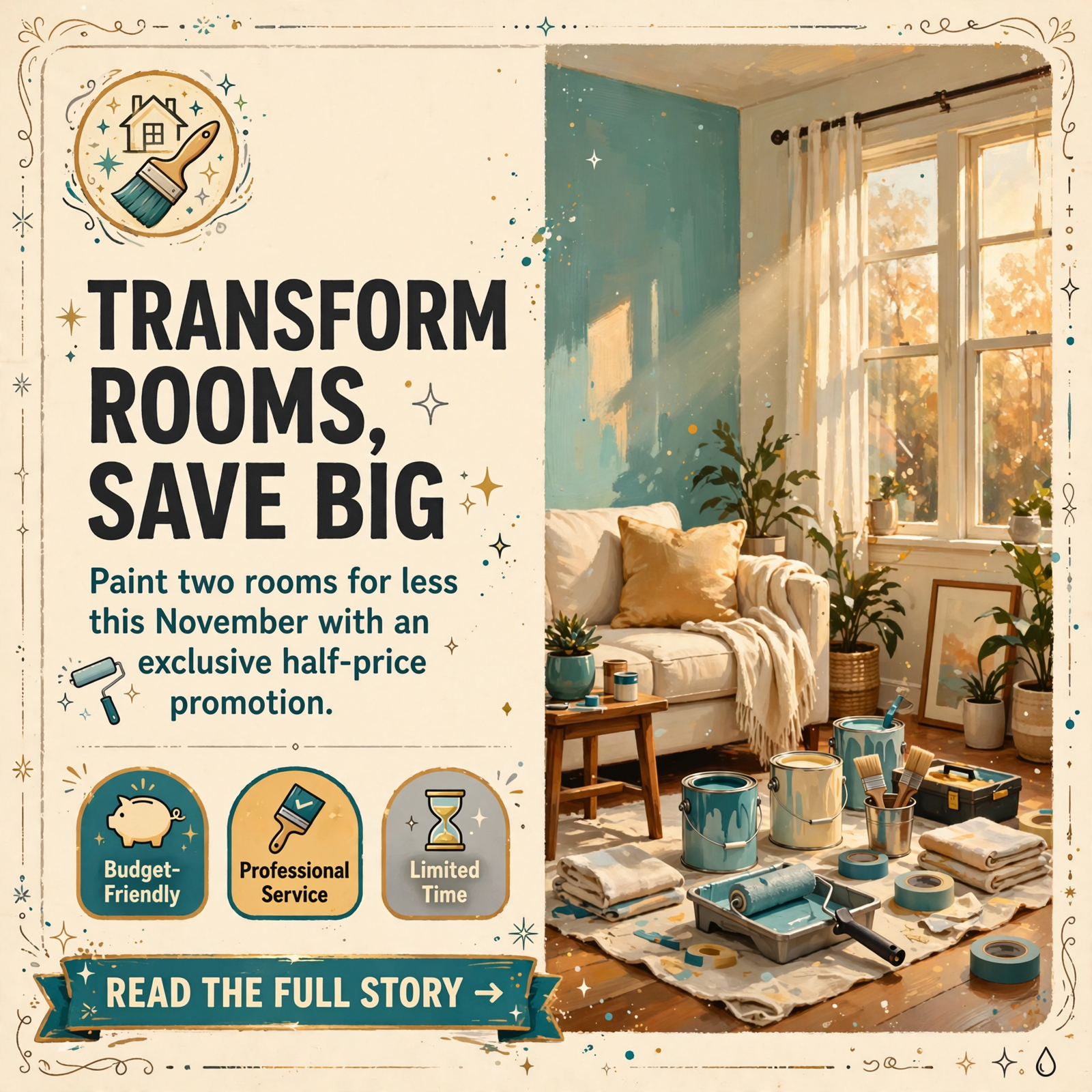 π¨ Paint Your Home at Half Price – Jacob’s Ladder Launches November Promotion in Whitwell β Featured Image Featured image for "π¨ Paint Your Home at Half Price - Jacob's Ladder Launches November Promotion in Whitwell"
