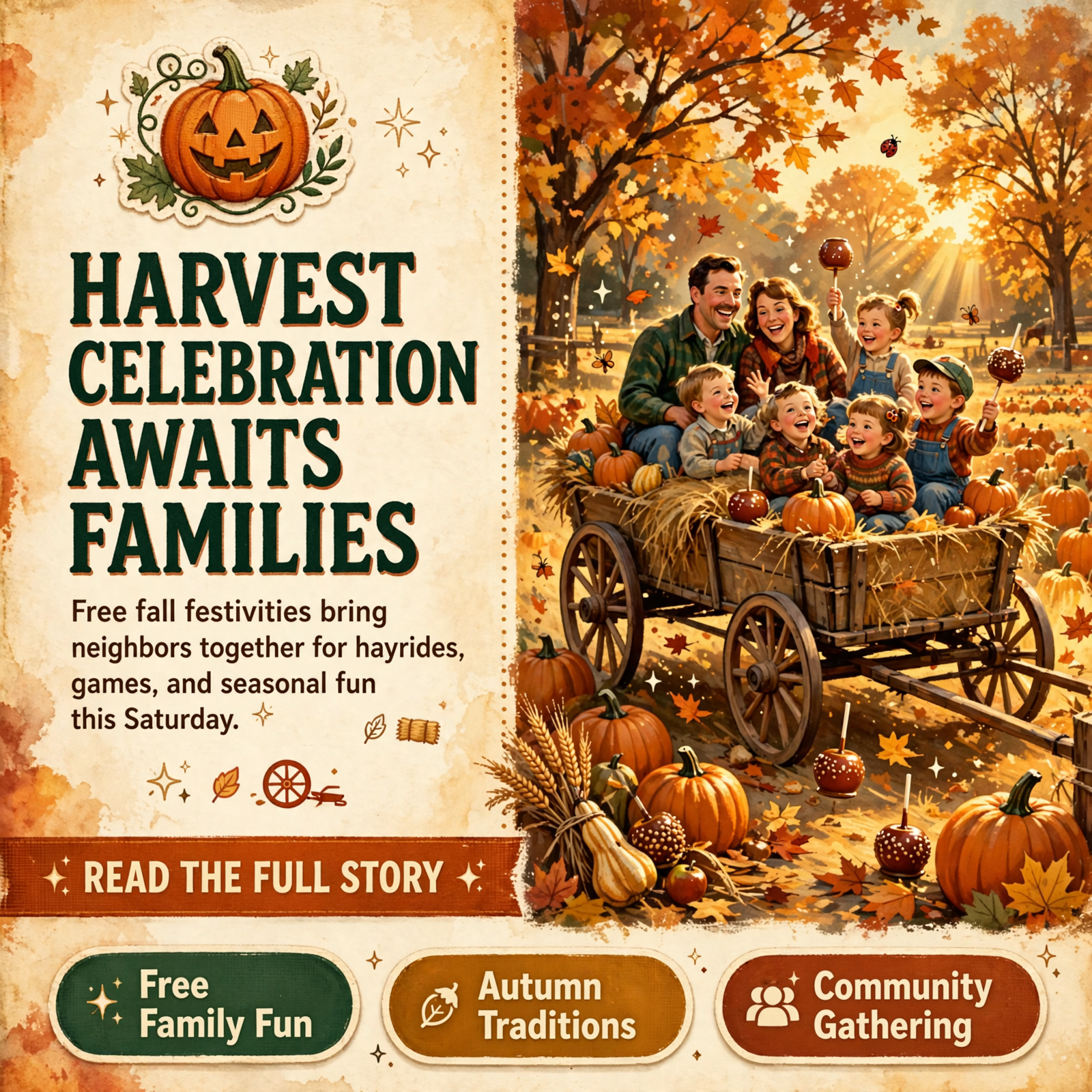 Featured image for "🎃 The Great Pumpkin Festival in Dunlap, TN - Family Fun, Hayrides & Games on October 24th"