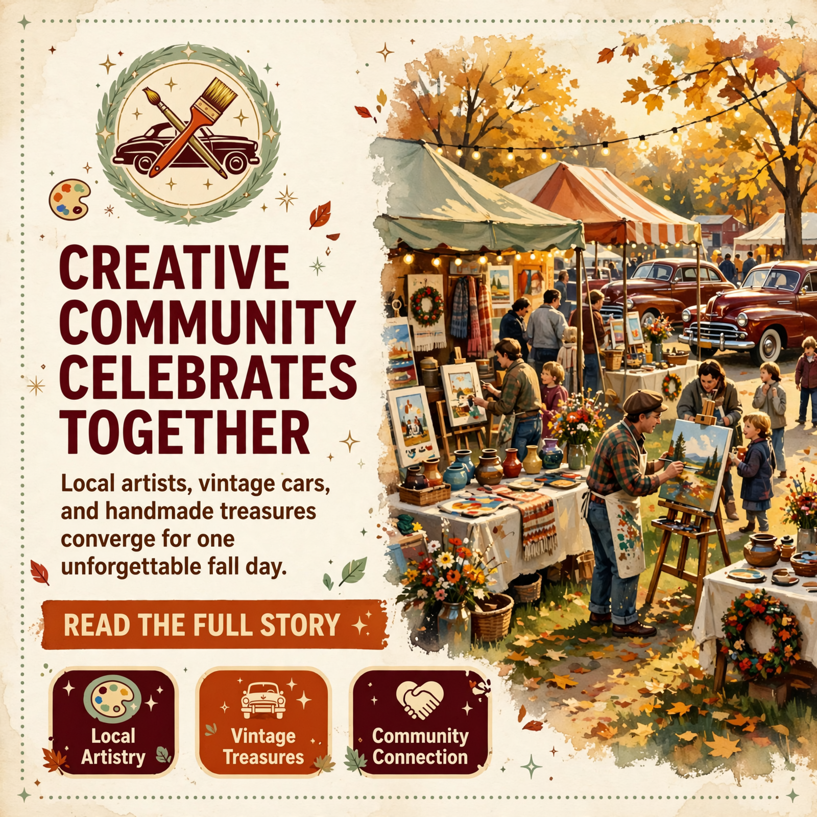 Featured image for "🎨 Galleria in the Gorge Fall Festival Brings Arts, Crafts & Vintage Cars to Chickamauga"