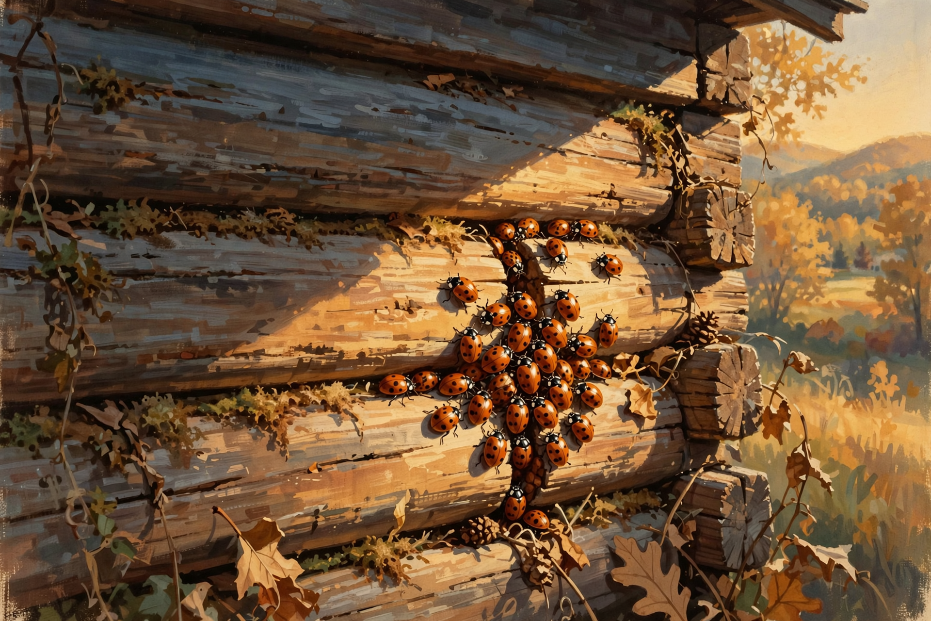 Illustration for 🐞 Lady Beetle Week: Why They're on the Sunny Wall, and How to Keep Them Outside