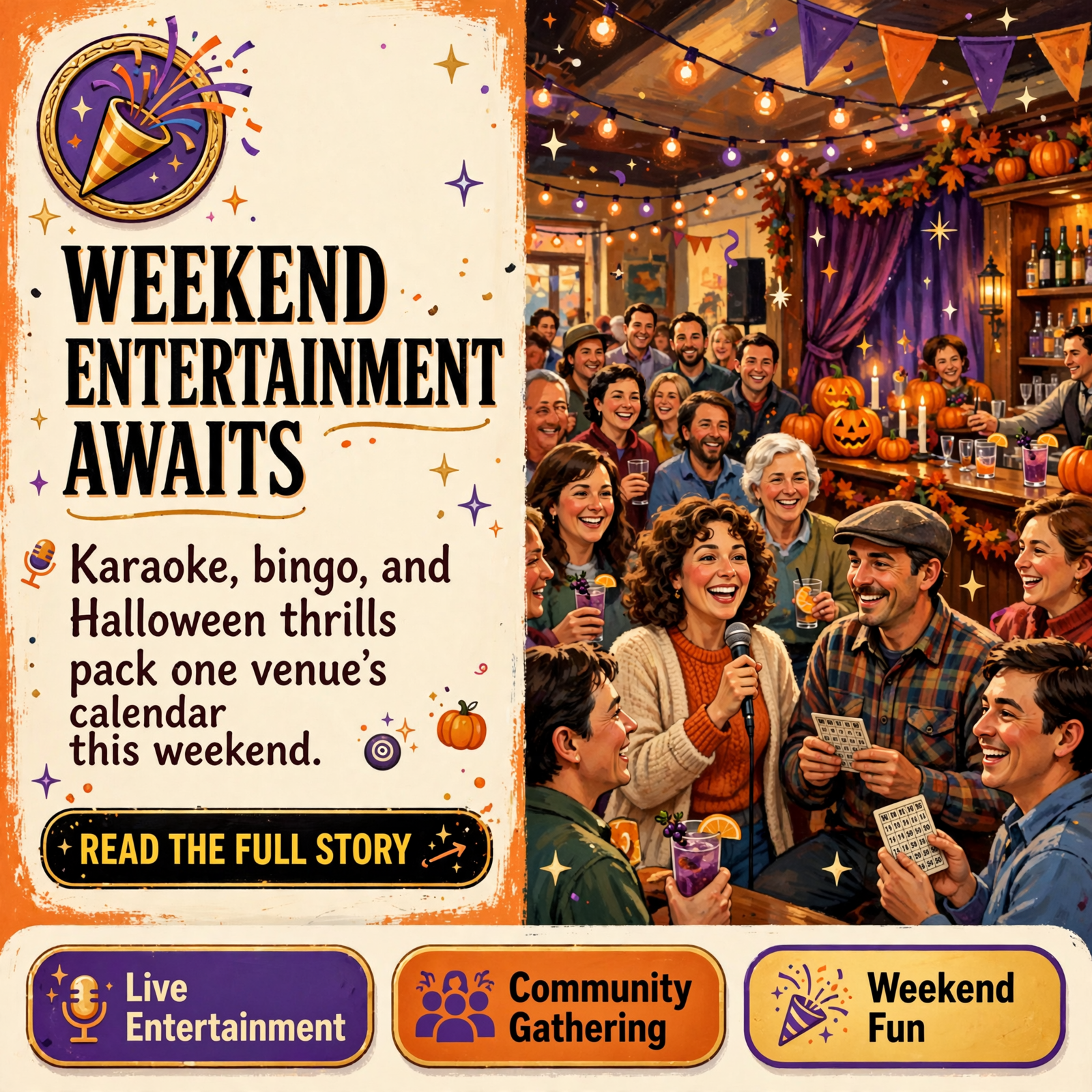 π Weekend Entertainment Lineup at Carpool Garage in Sweetwater – Karaoke, Bingo, and Halloween Party β Featured Image Featured image for "π Weekend Entertainment Lineup at Carpool Garage in Sweetwater - Karaoke, Bingo, and Halloween Party"