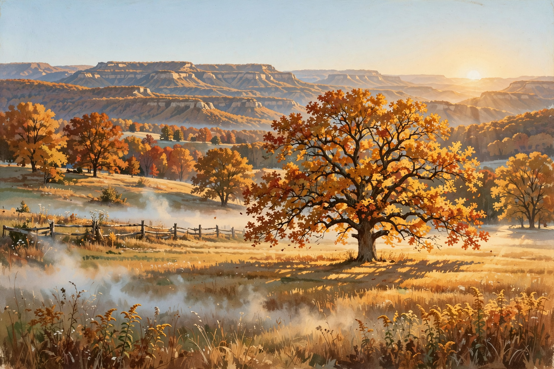 Illustration for 🍂 Driest Air of the Week Today, a Calm Sunny Weekend and the First Hint of Rain Around Halloween: Your Dunlap Weather & Outdoors Week