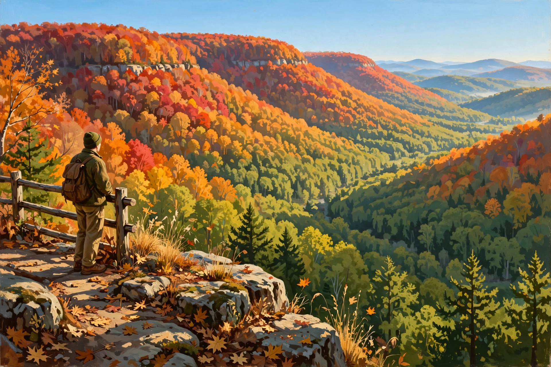 Illustration for 🍁 Leaf Lookers: The Plateau's Turn Is Now, and the Parks Have Plans