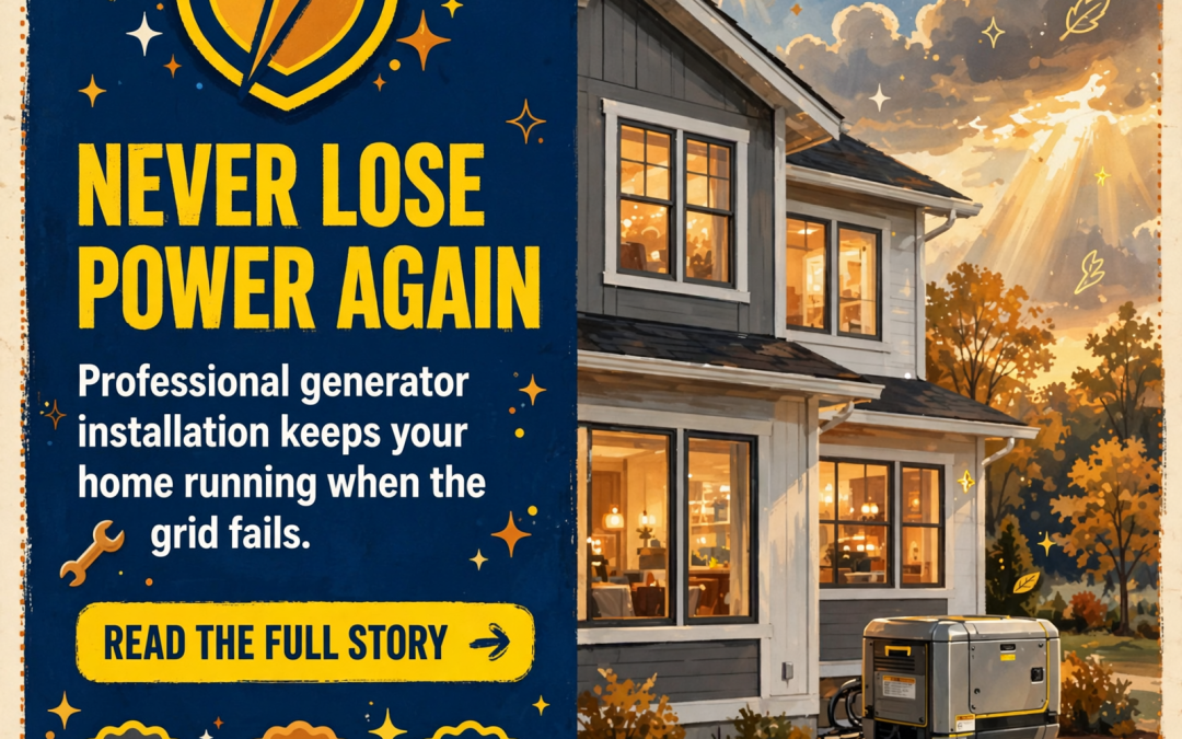 ⚡ Prepare Your Home for Power Outages with Professional Generator Installation