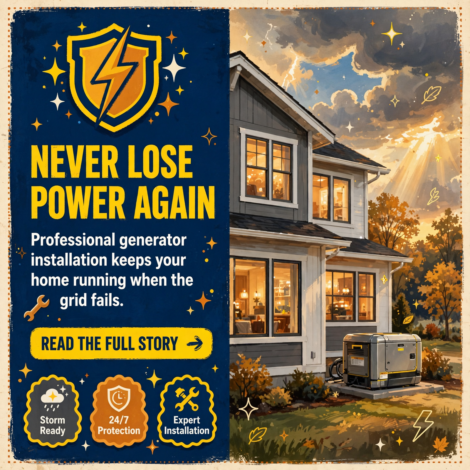 ⚡ Prepare Your Home for Power Outages with Professional Generator Installation — Featured Image Featured image for "⚡ Prepare Your Home for Power Outages with Professional Generator Installation"