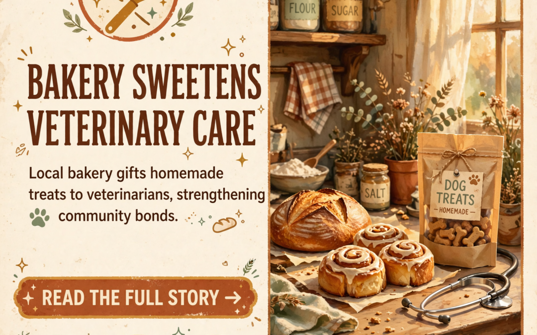 🐾 The Rustic Raccoon Shares Homemade Treats with Local Veterinary Team
