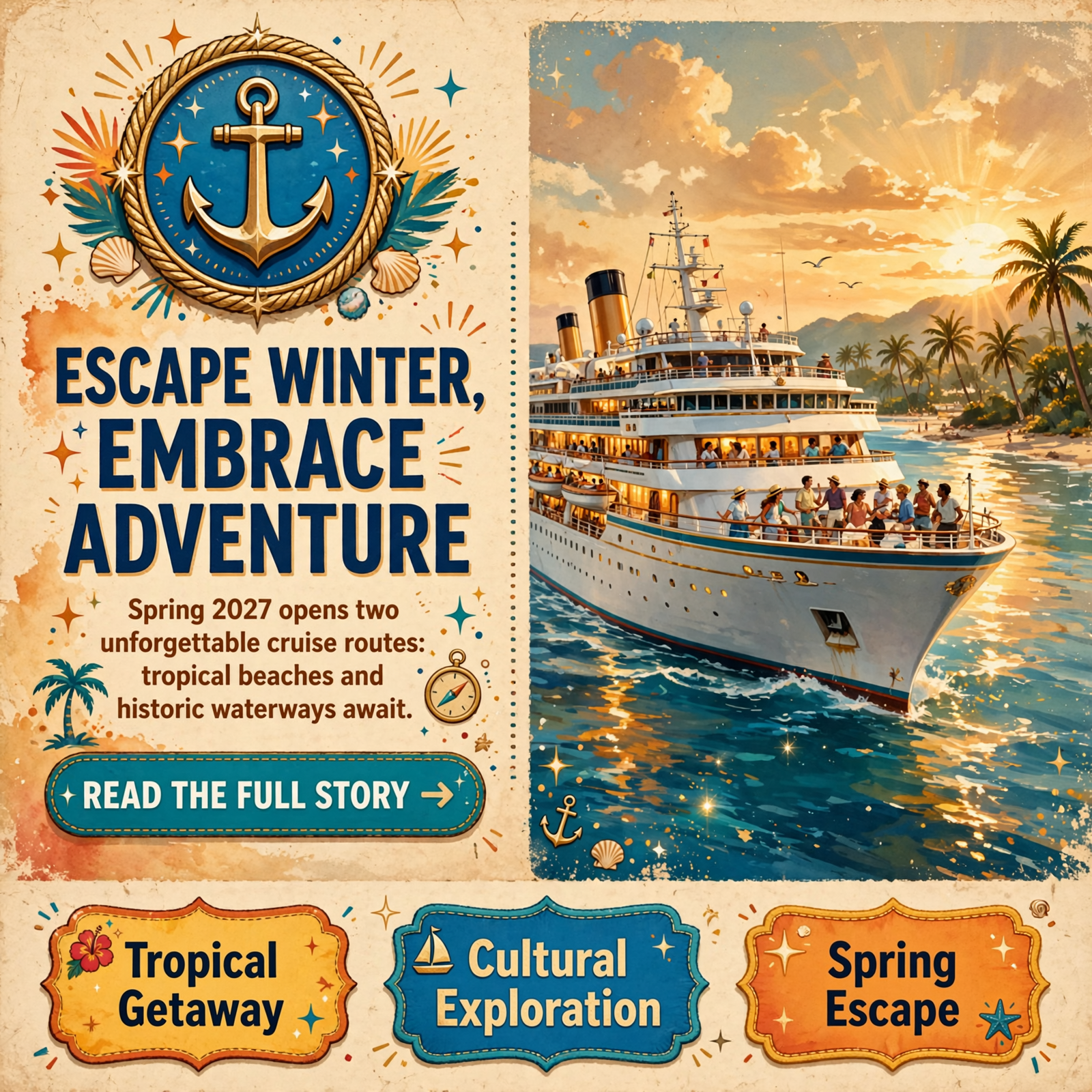 Featured image for "🚢 Spring 2027 Cruise Voyages: Mexican Riviera & Panama Canal Adventures Await"